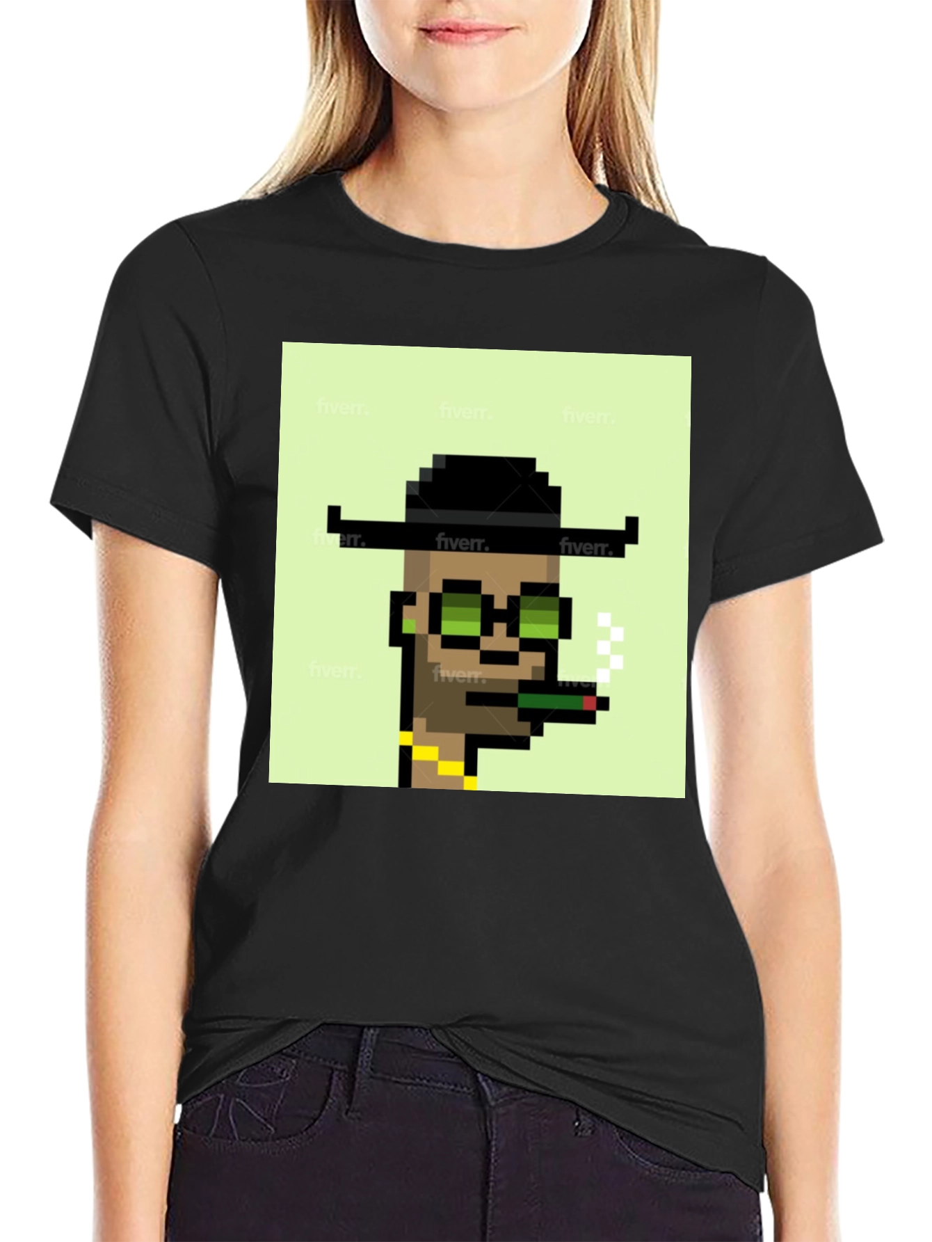 Pixel Art T-Shirt - Crypto Punk Inspired Design