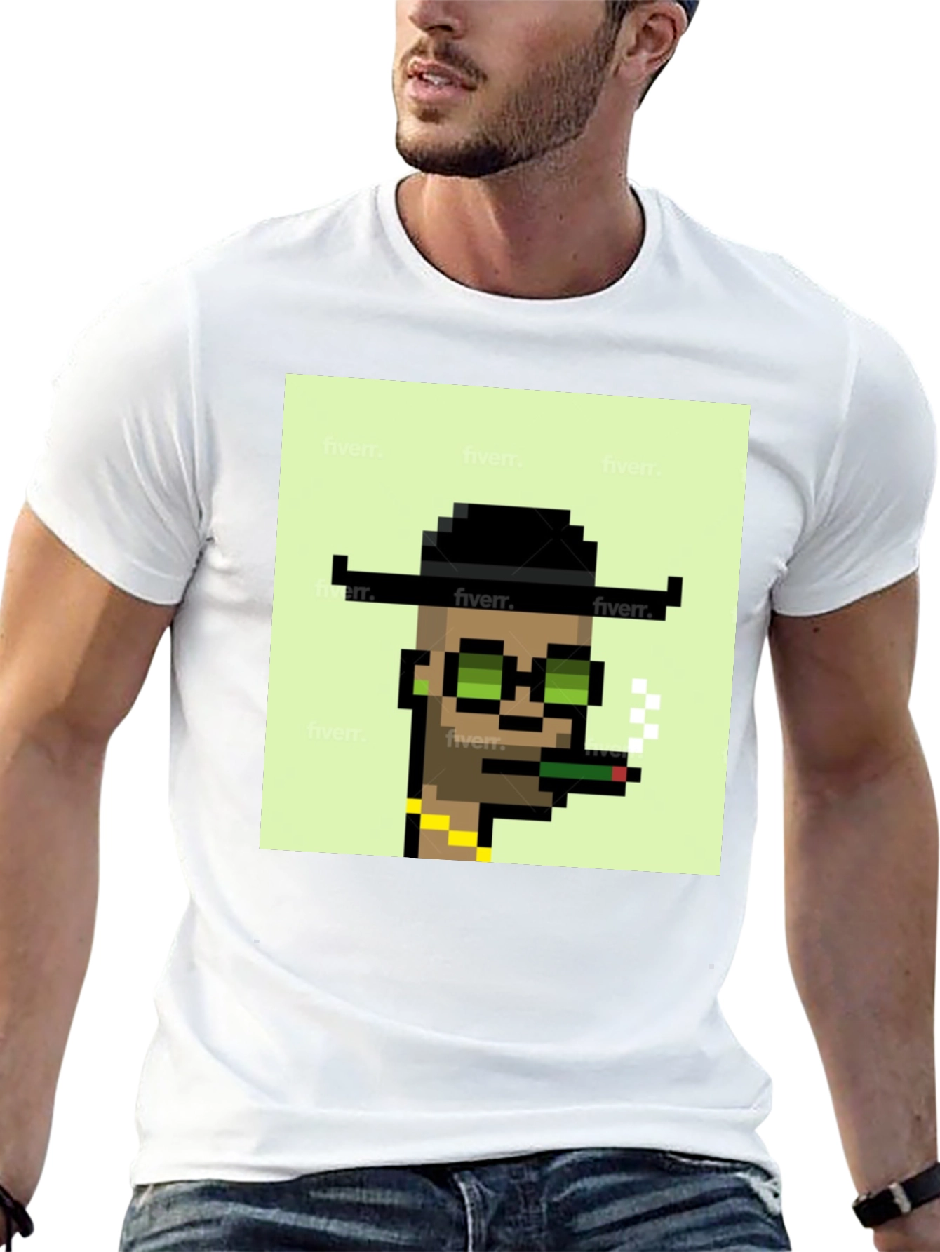 Pixel Art T-Shirt - Crypto Punk Inspired Design