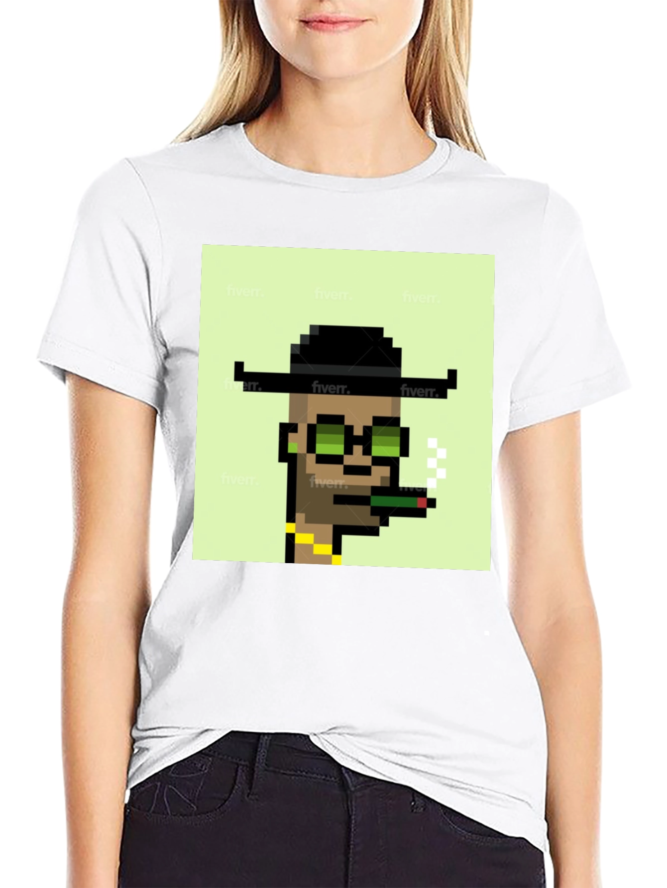 Pixel Art T-Shirt - Crypto Punk Inspired Design