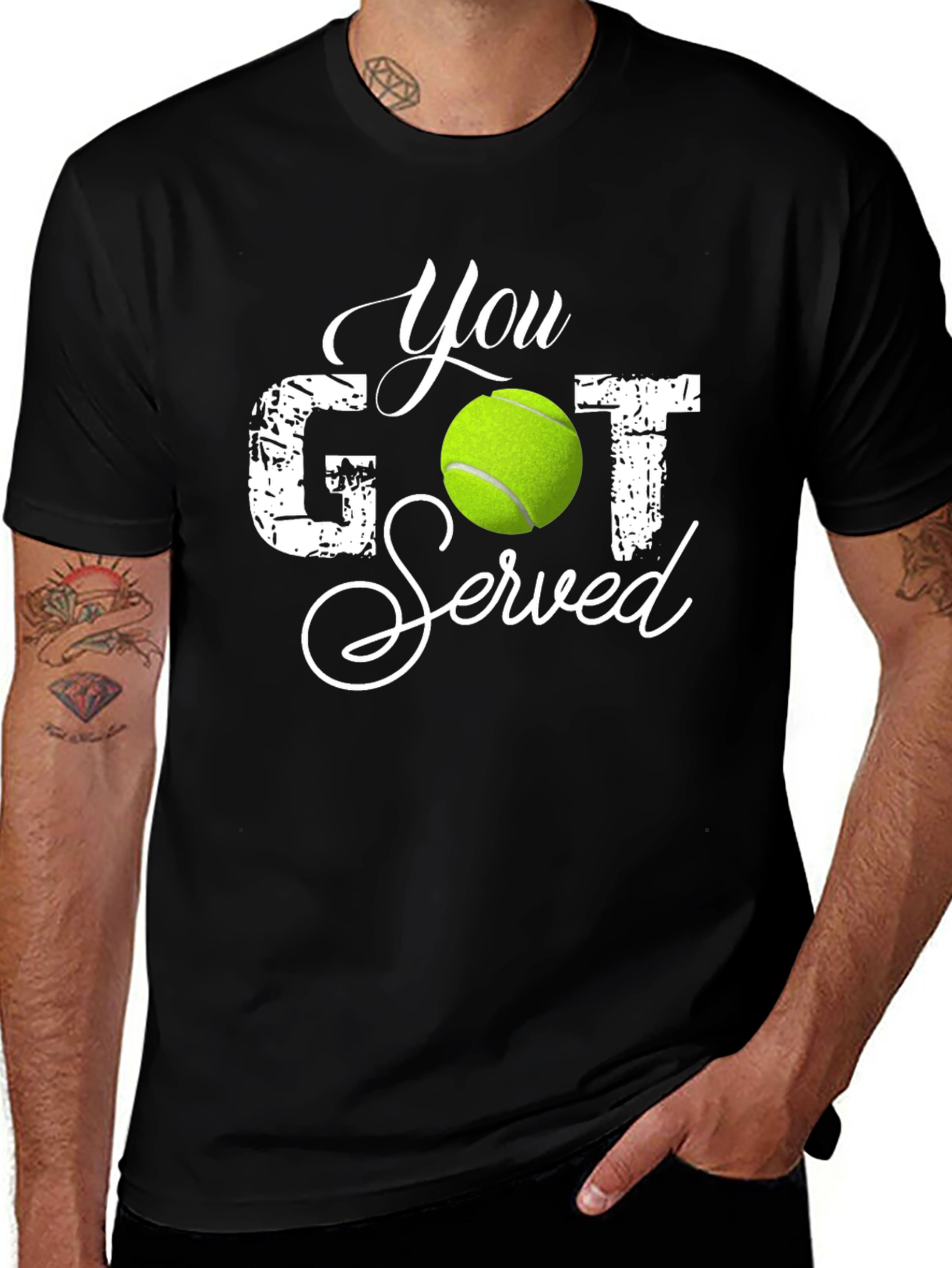 You Got Served Tennis T-Shirt - Black