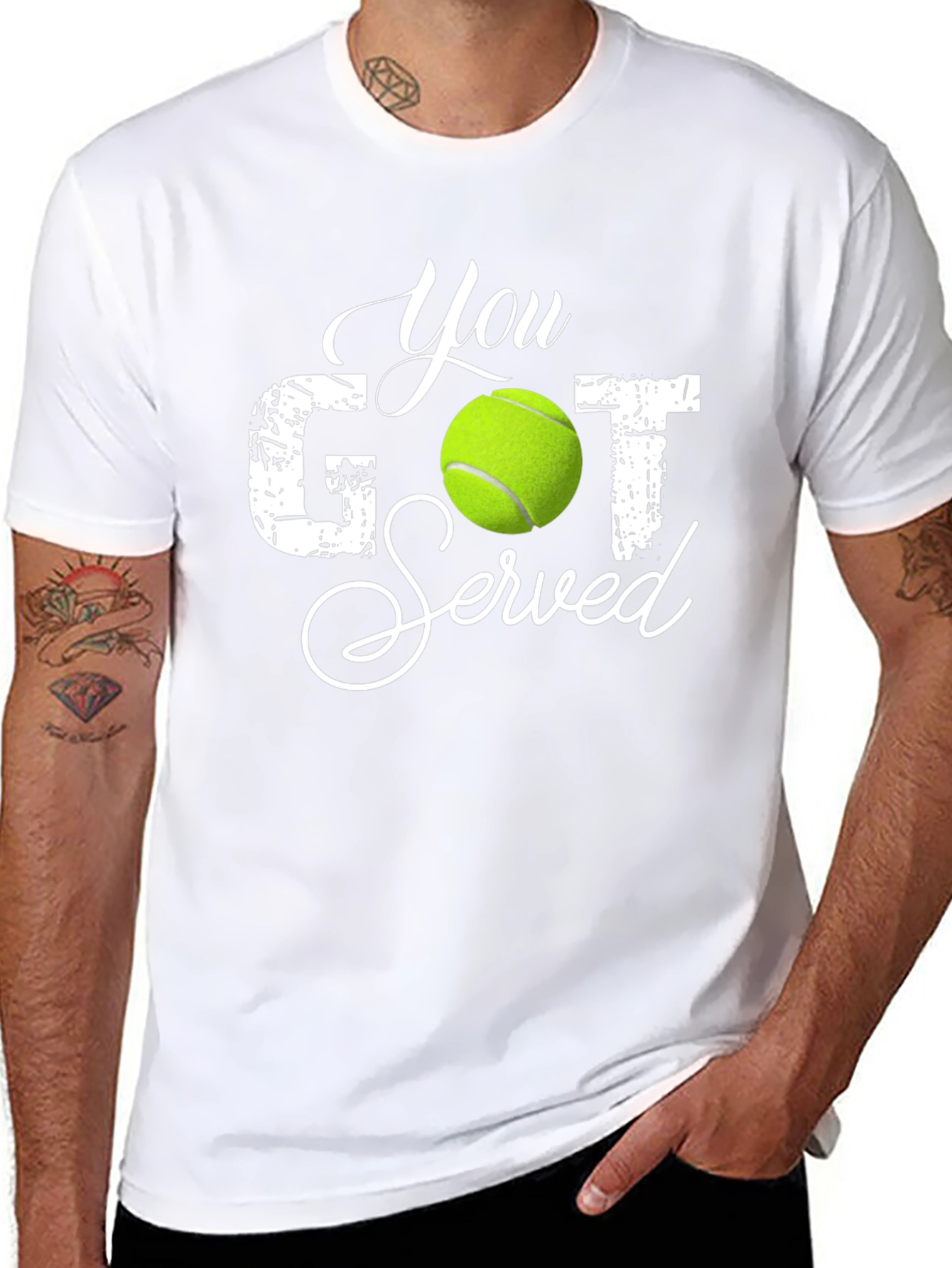 You Got Served Tennis T-Shirt - Black