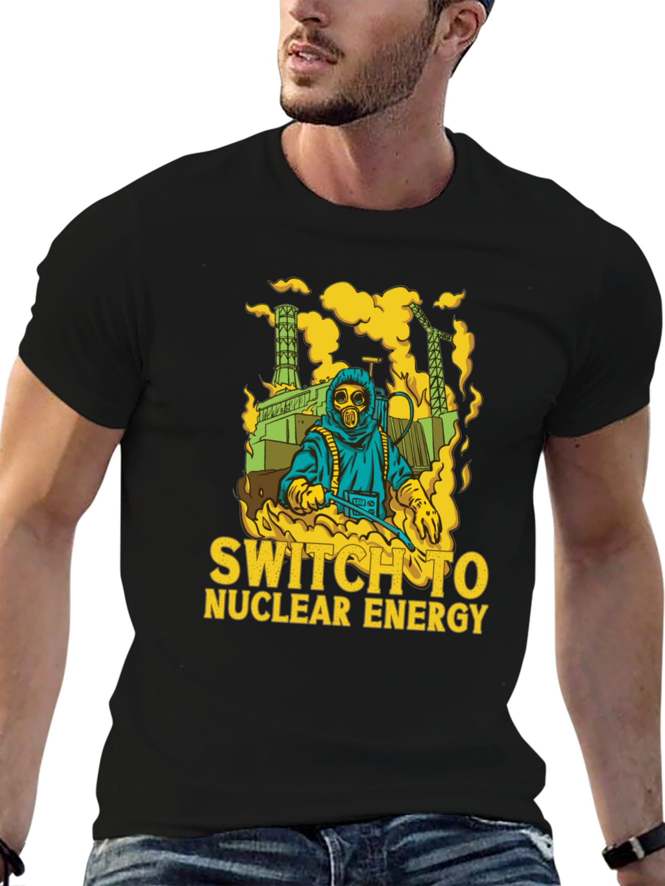 Switch to Nuclear Energy T-Shirt - Graphic Print