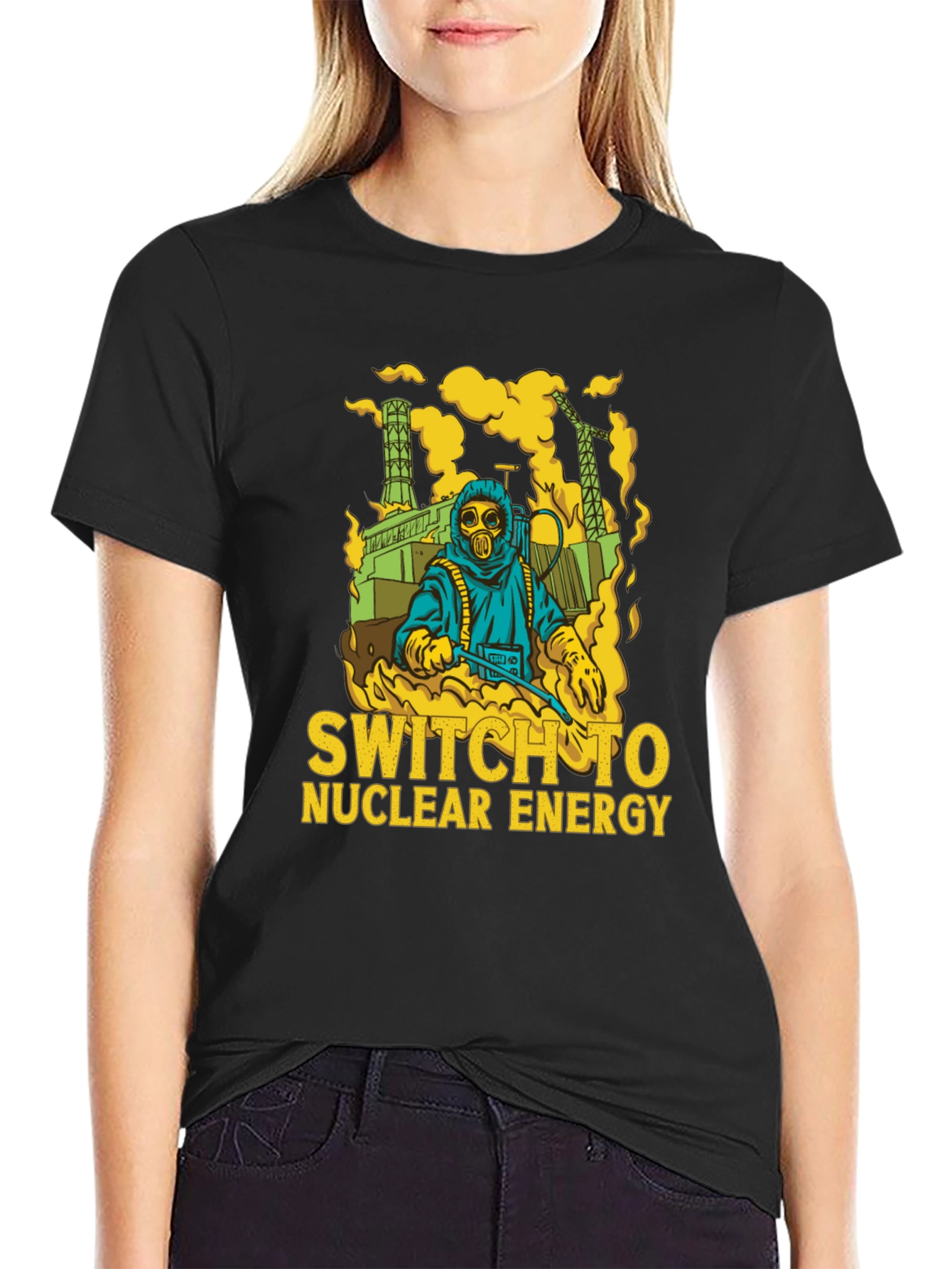 Switch to Nuclear Energy T-Shirt - Graphic Print