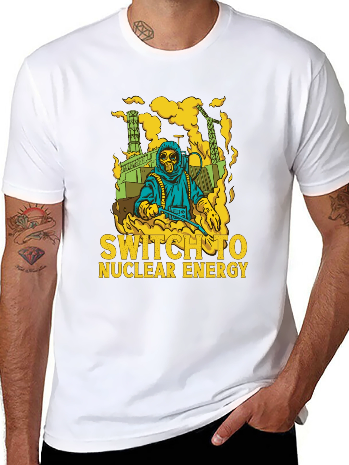 Switch to Nuclear Energy T-Shirt - Graphic Print