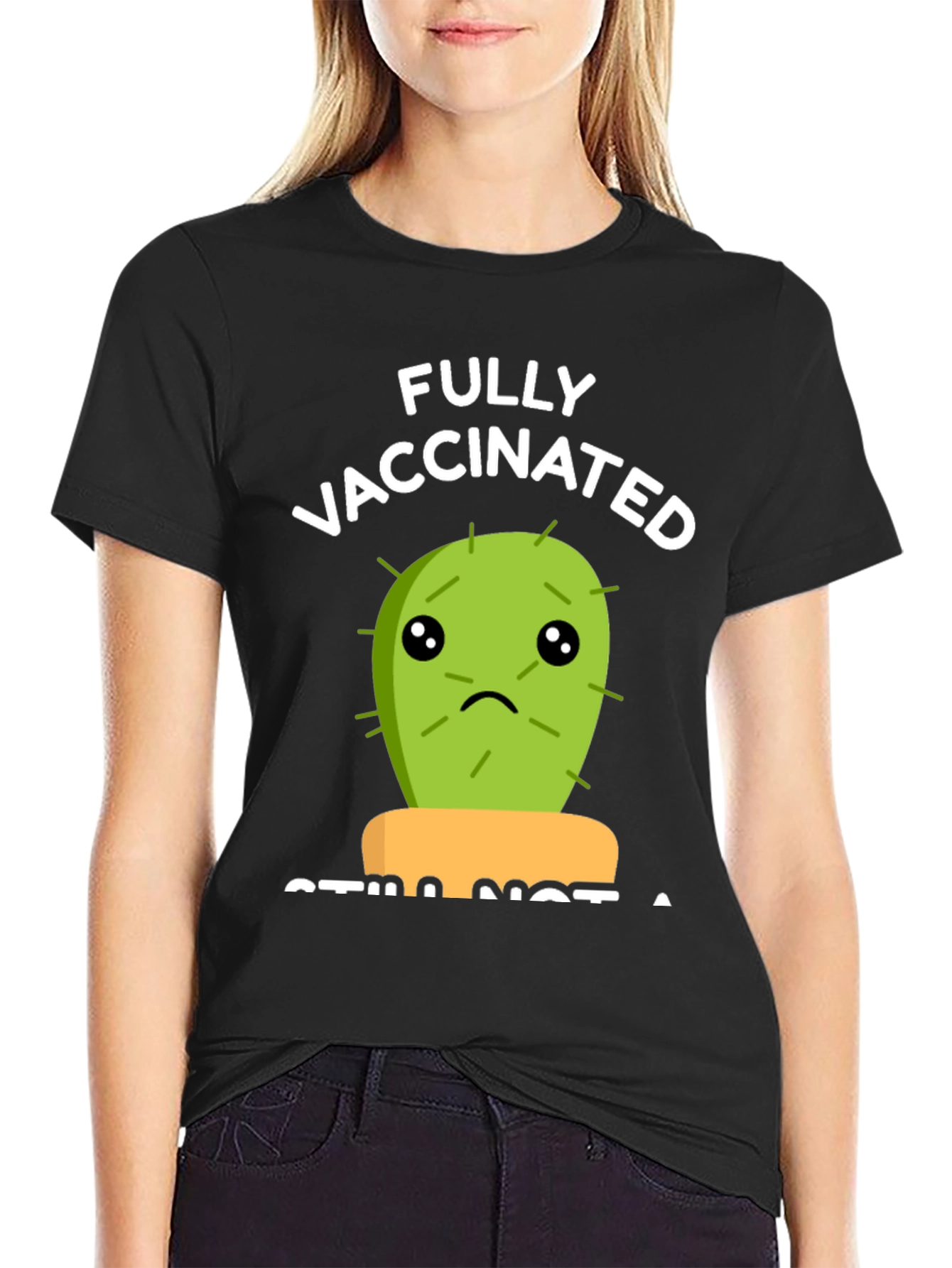 Fully Vaccinated Cactus Graphic Tee