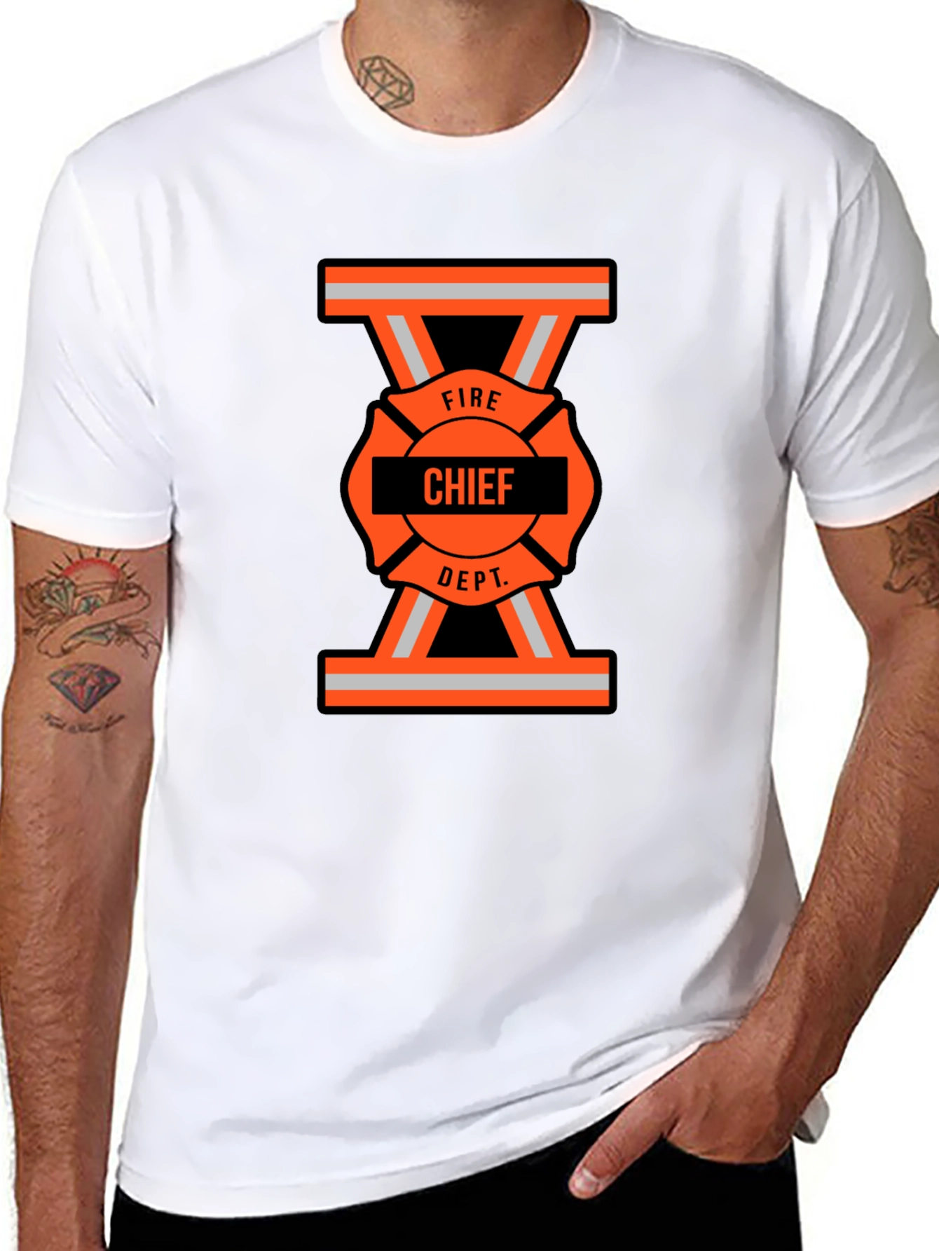 Fire Chief Dept. Graphic T-Shirt
