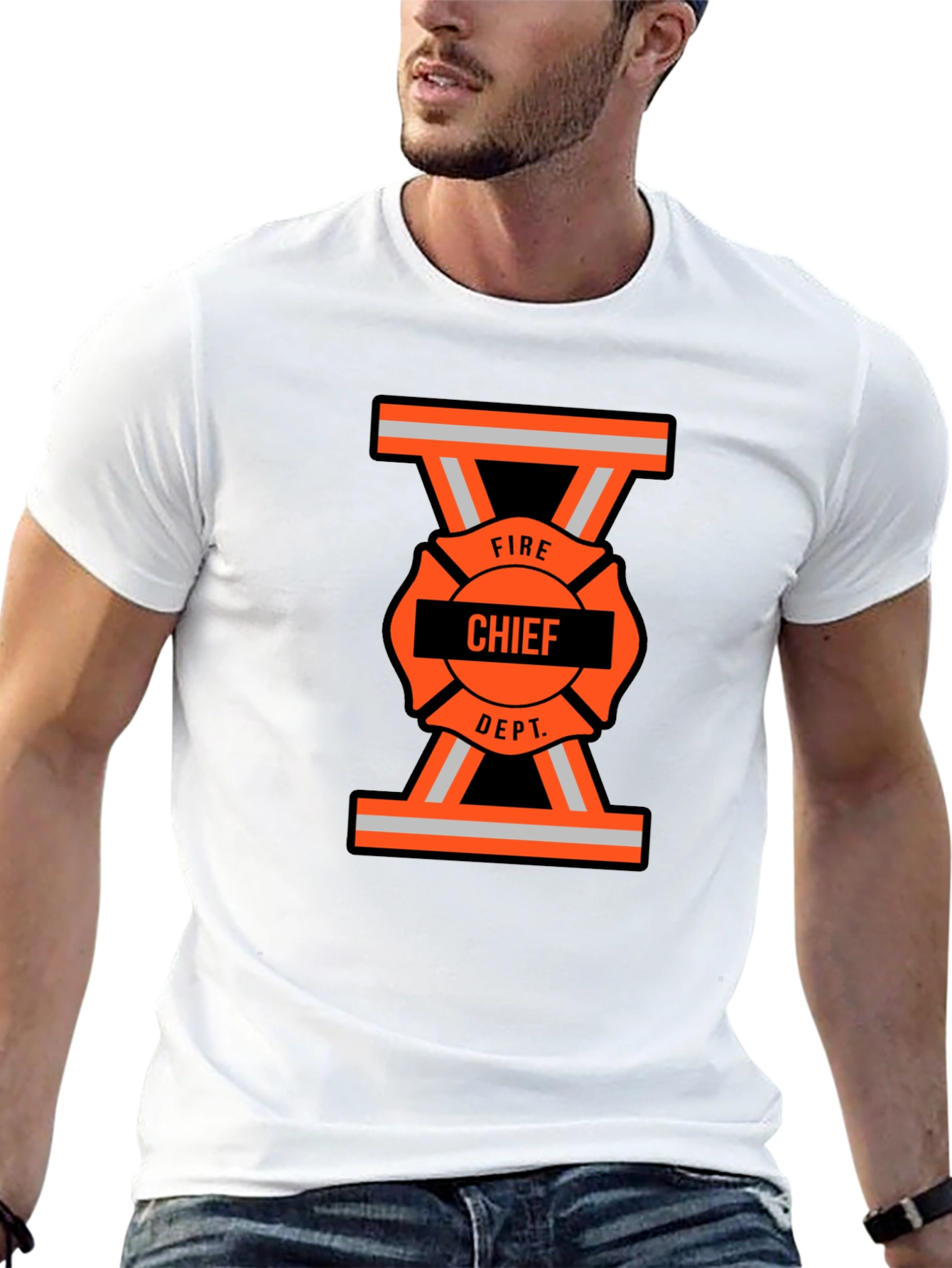Fire Chief Dept. Graphic T-Shirt