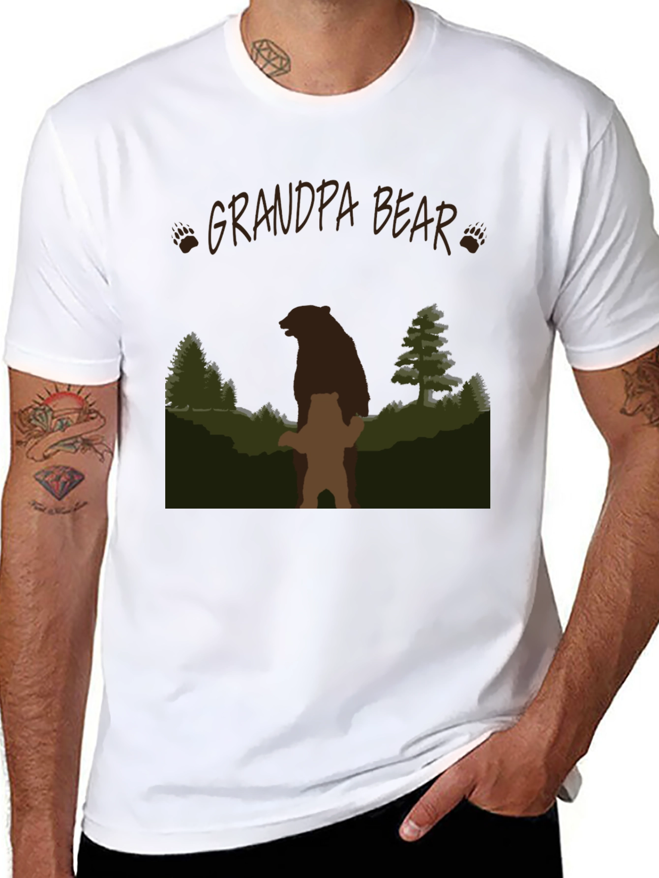 Grandpa Bear T-Shirt - Fathers Day Gift