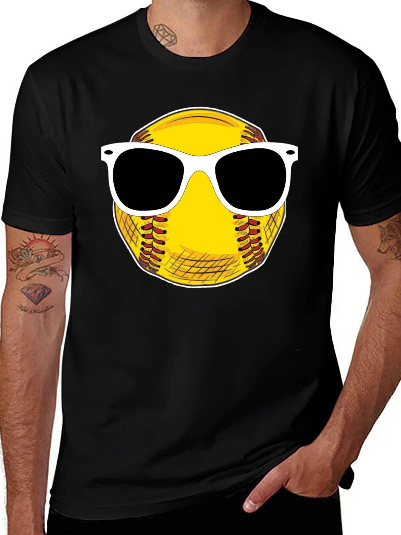 Cool Softball Sunglasses T-Shirt