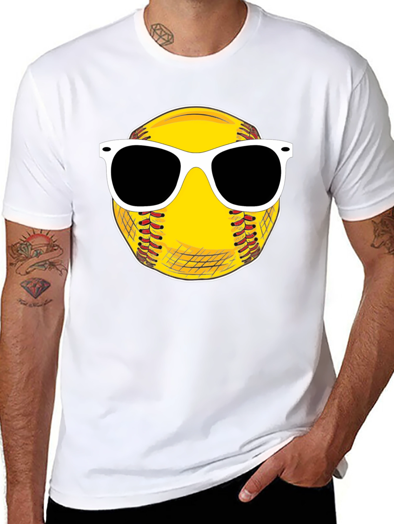 Cool Softball Sunglasses T-Shirt