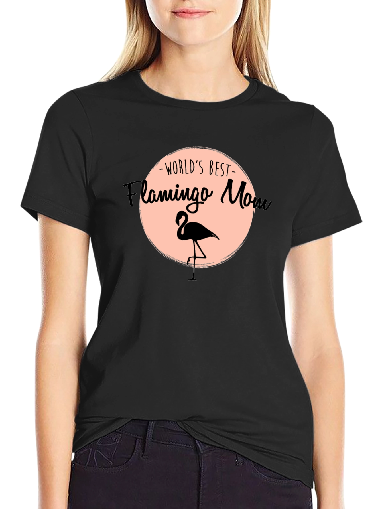 Worlds Best Flamingo Mom Graphic Tee