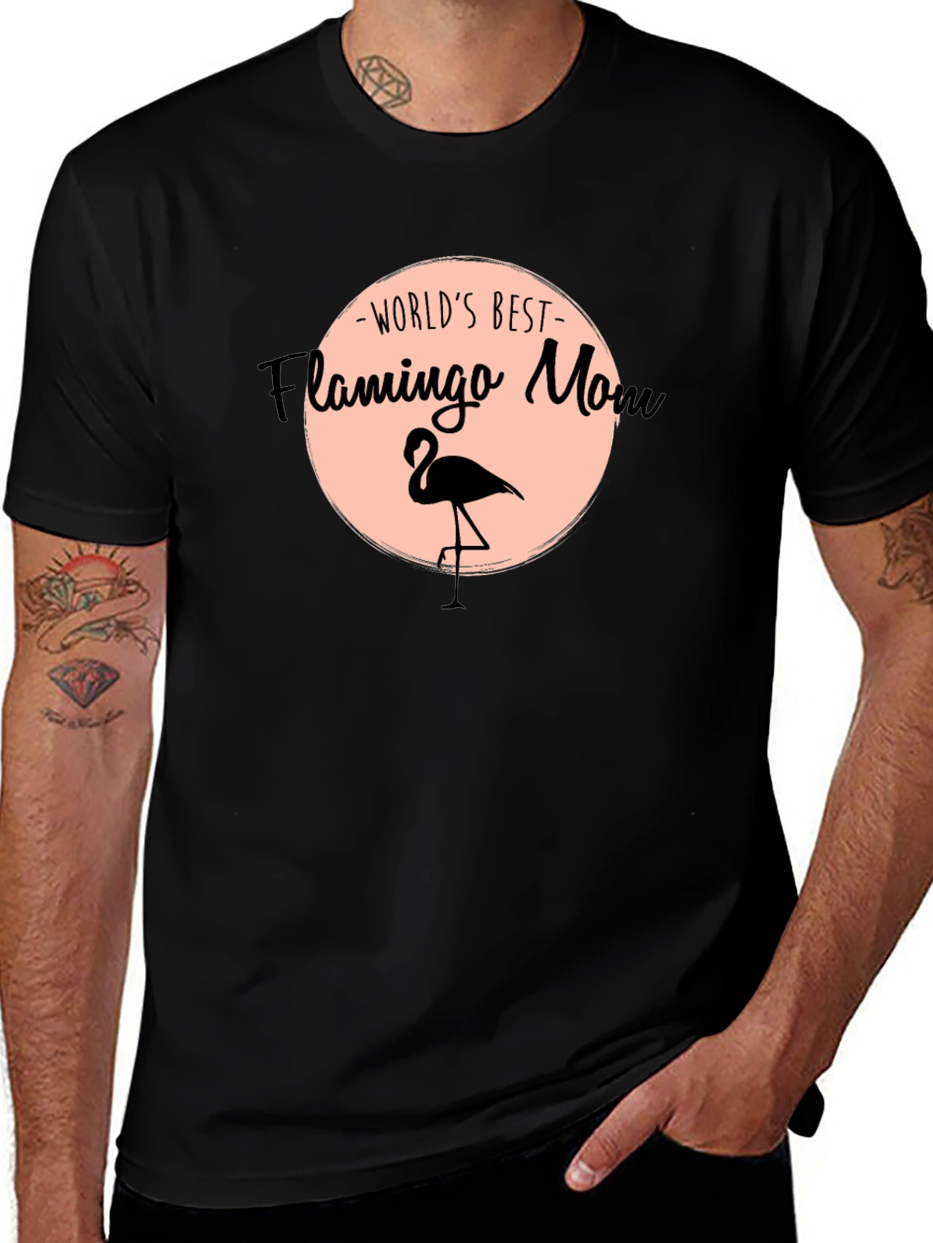 Worlds Best Flamingo Mom Graphic Tee