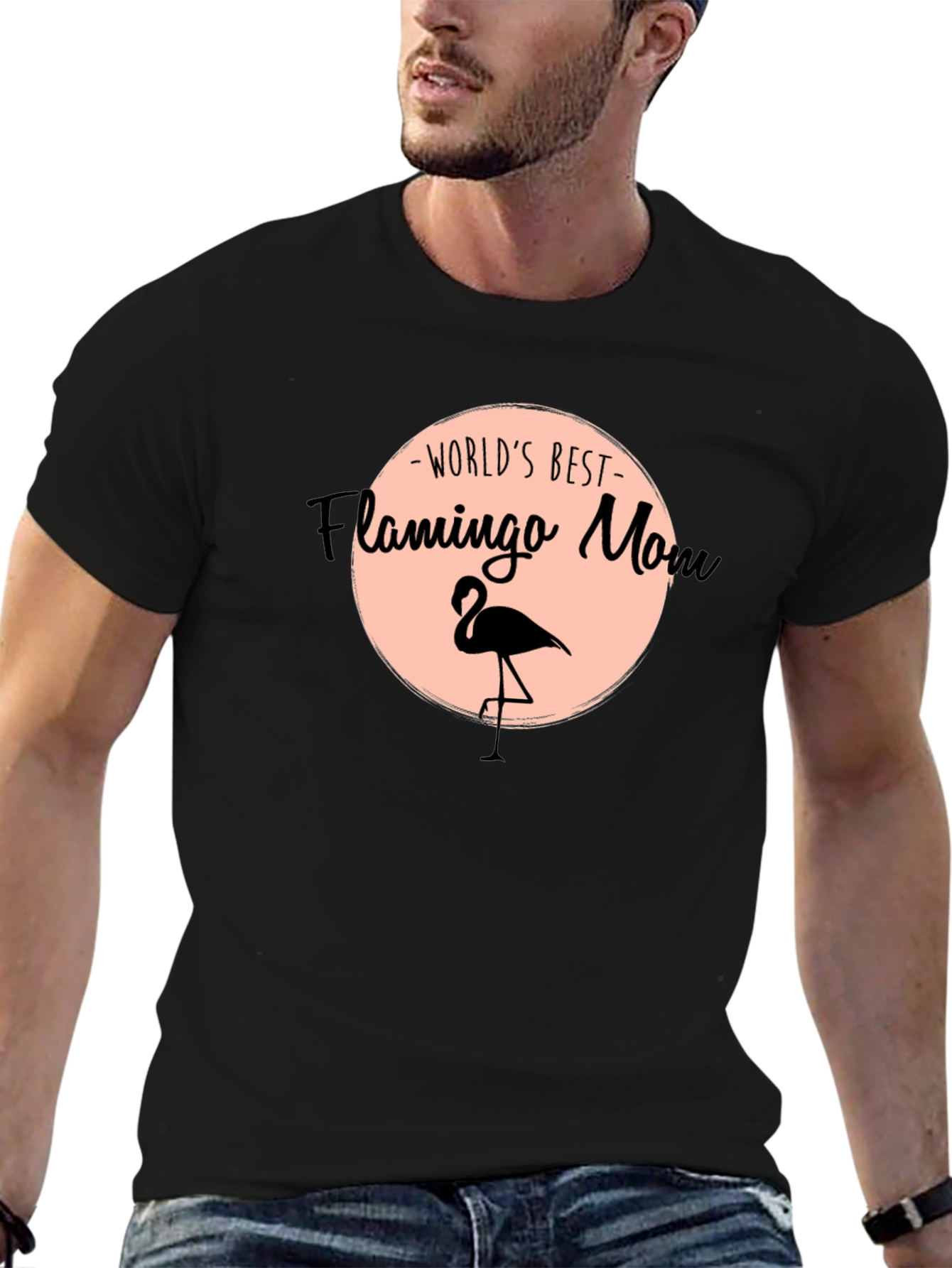 Worlds Best Flamingo Mom Graphic Tee