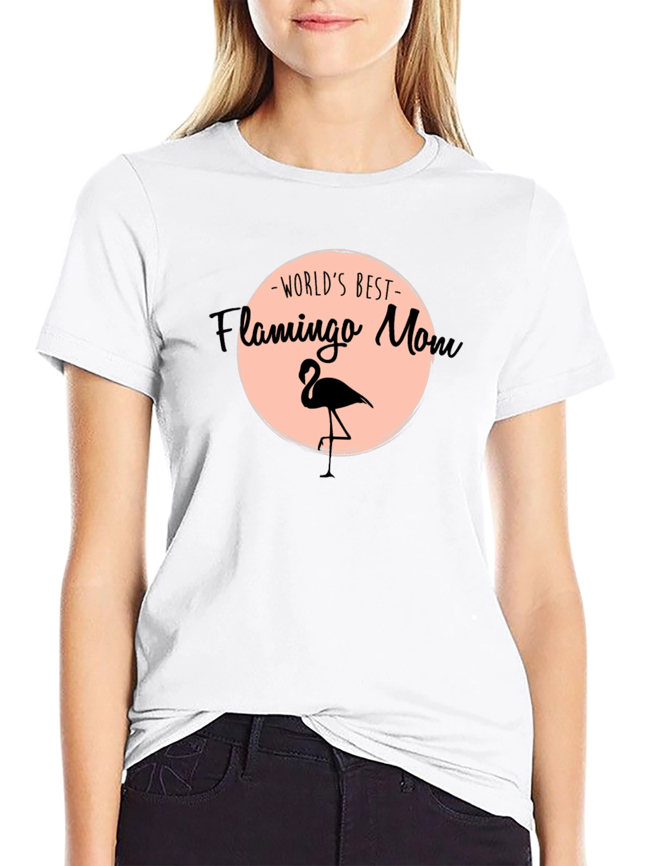 Worlds Best Flamingo Mom Graphic Tee