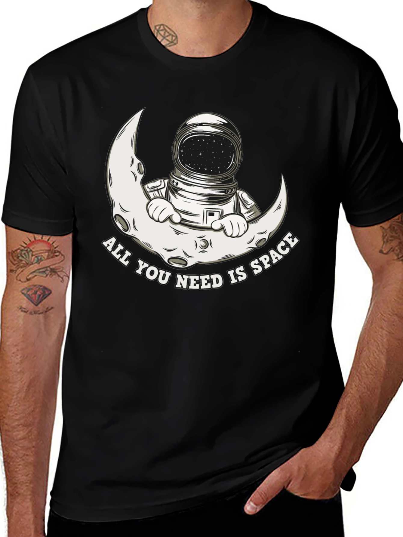 Astronaut Moon Space T-Shirt