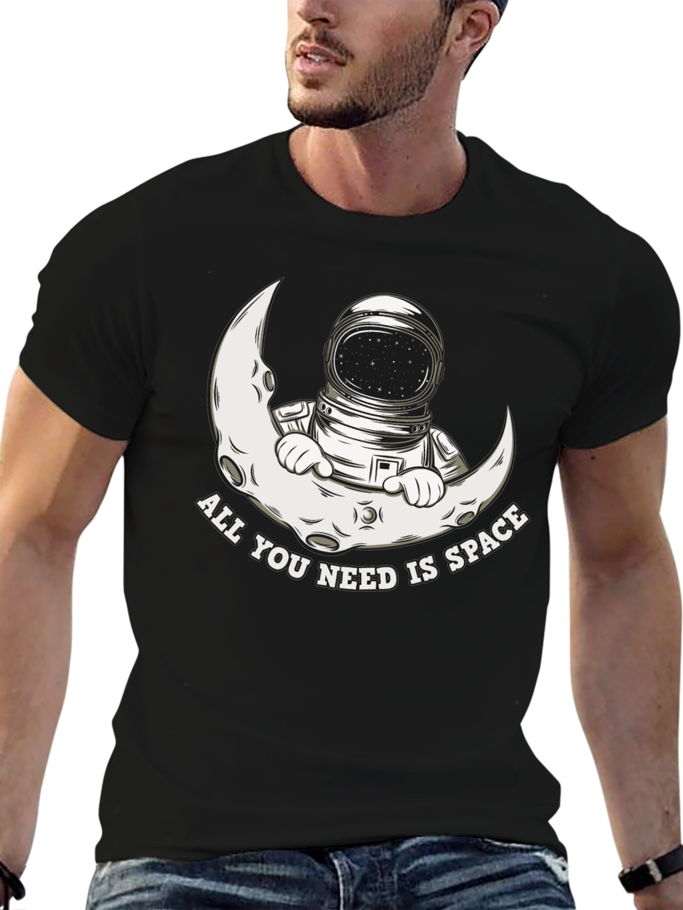 Astronaut Moon Space T-Shirt