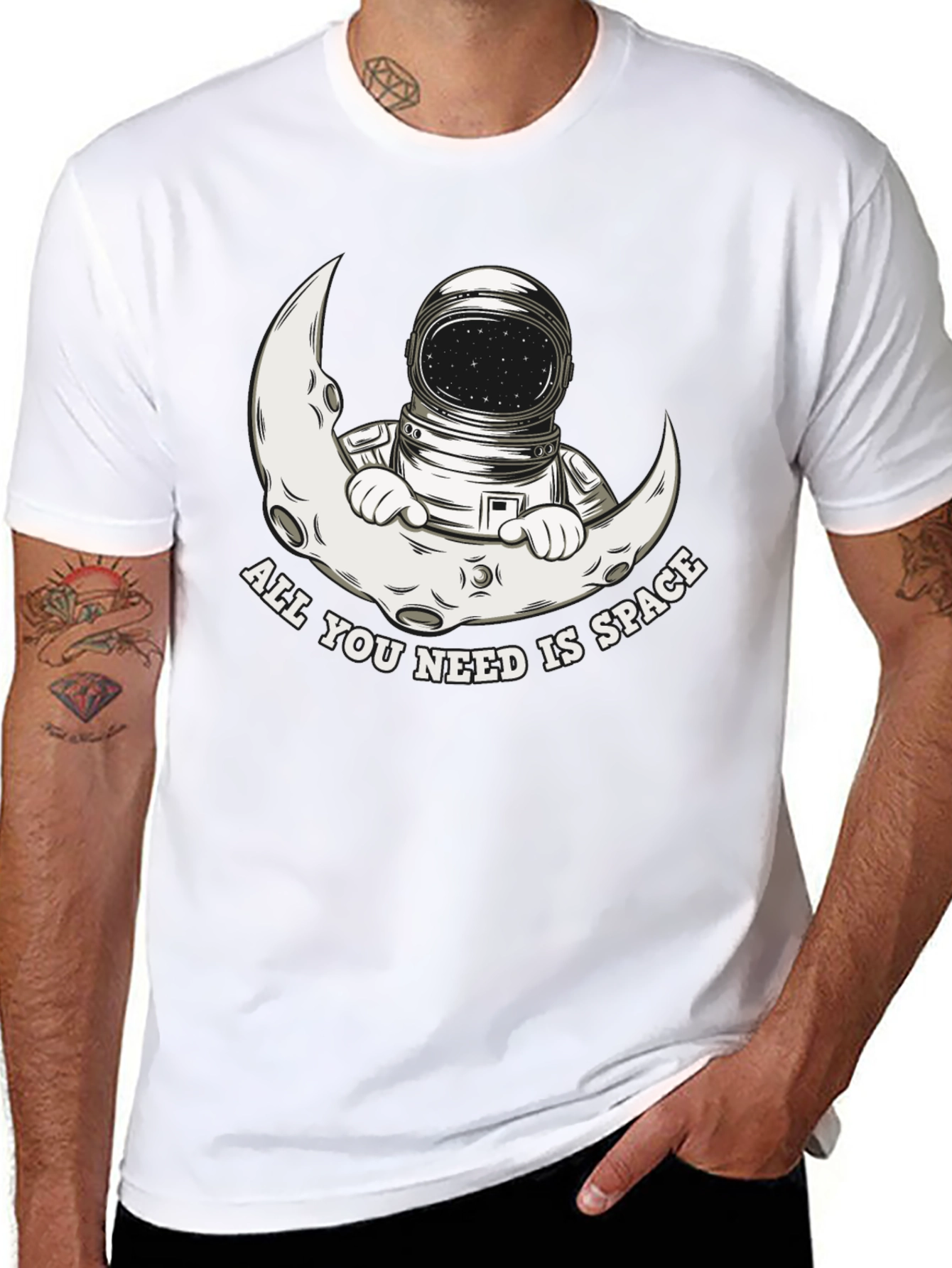 Astronaut Moon Space T-Shirt