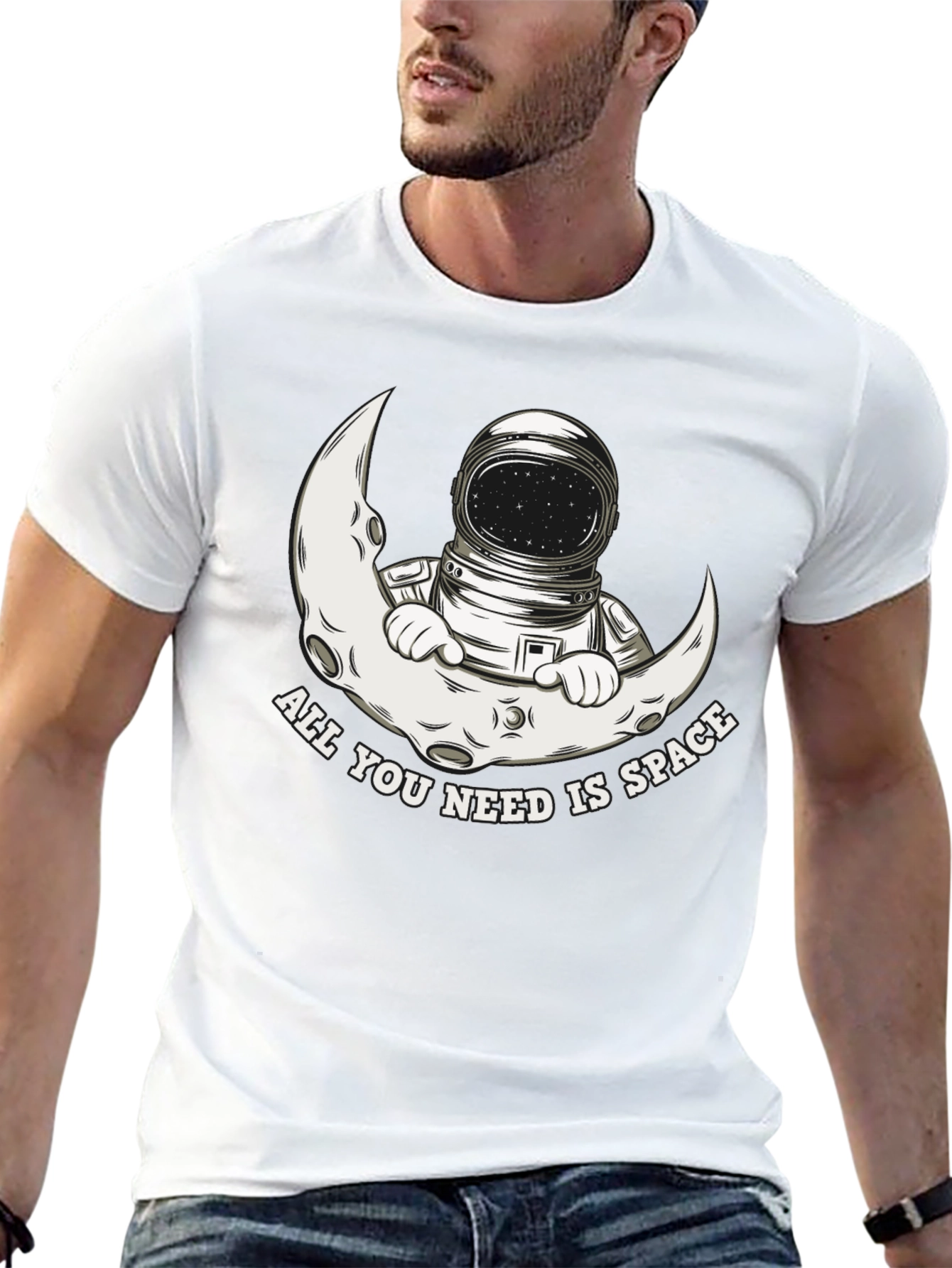 Astronaut Moon Space T-Shirt