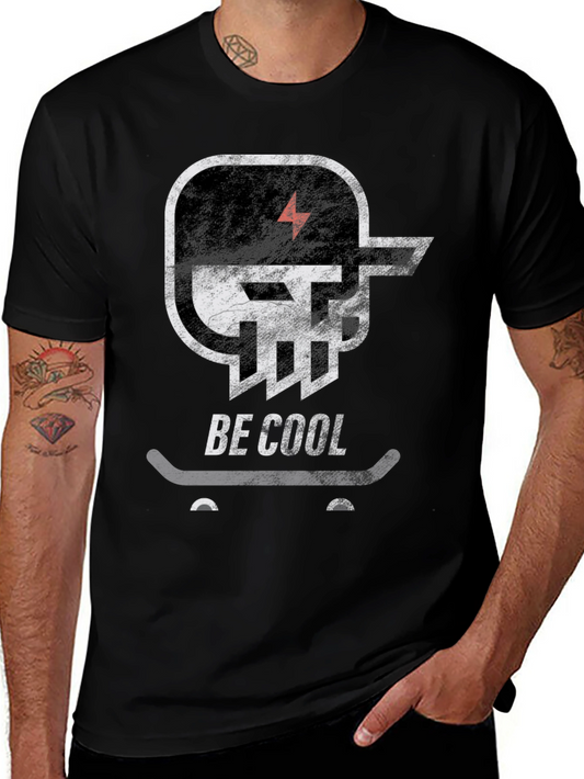 Be Cool Skateboard T-Shirt - Graphic Tee