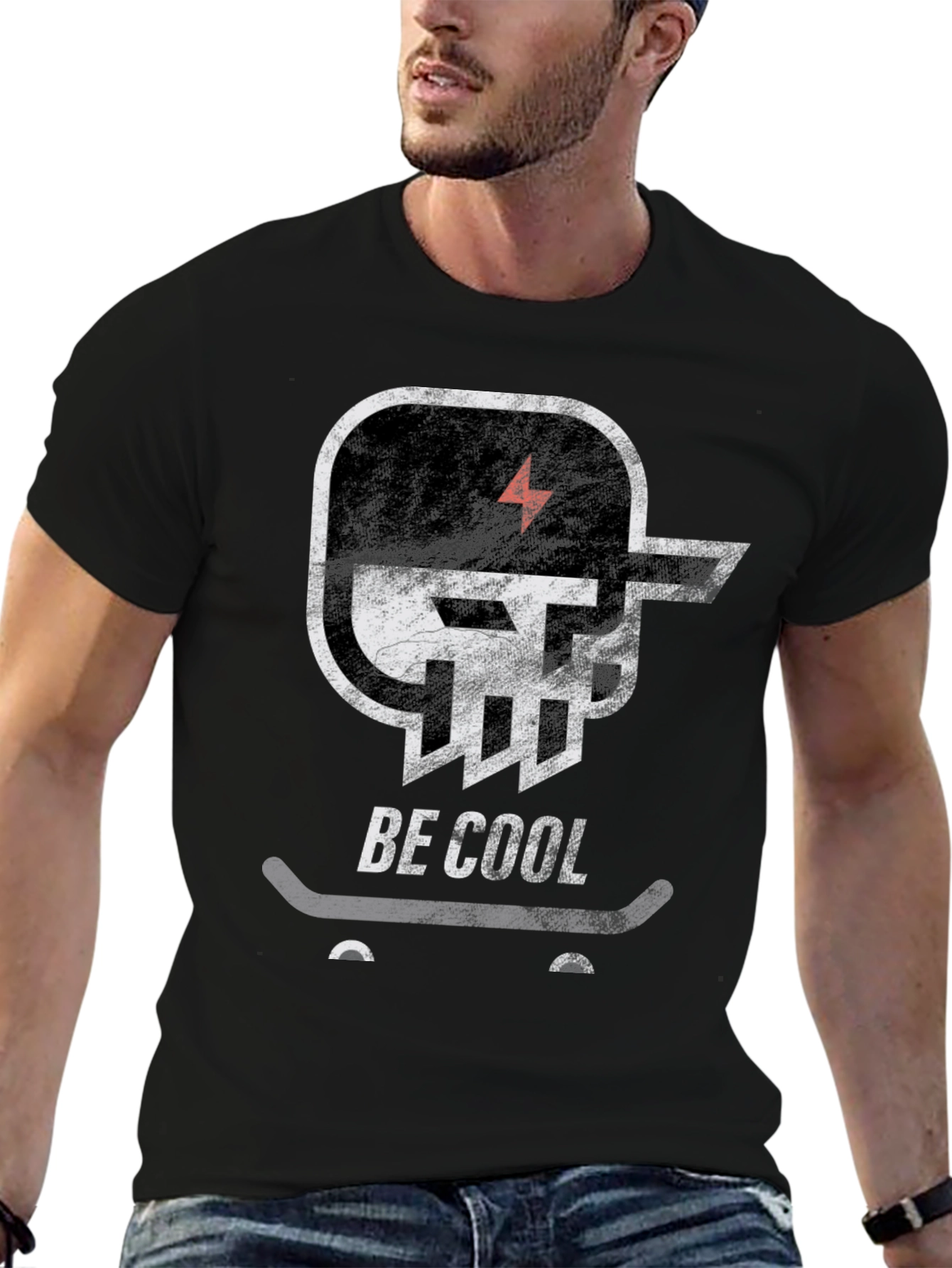 Be Cool Skateboard T-Shirt - Graphic Tee