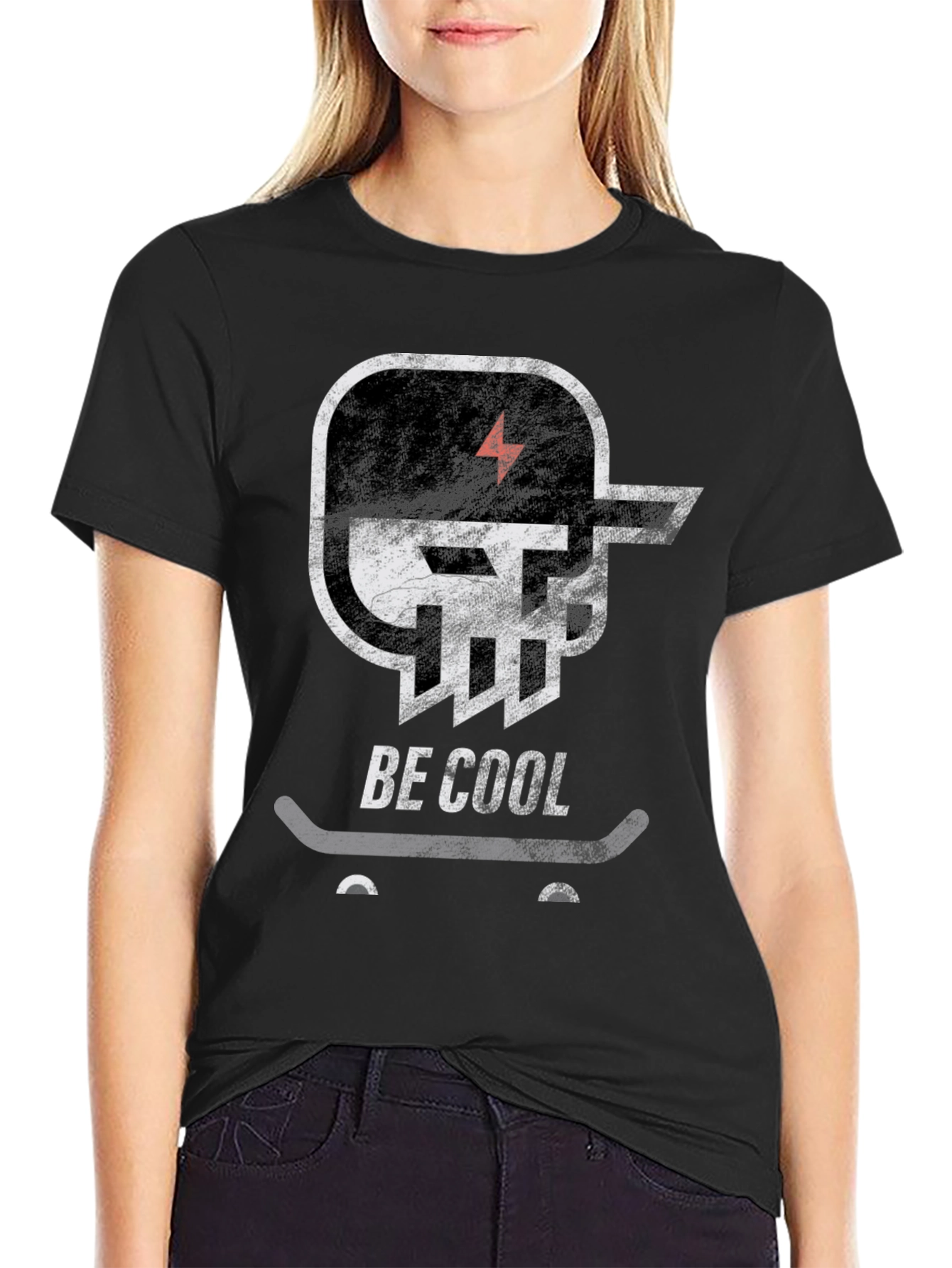 Be Cool Skateboard T-Shirt - Graphic Tee