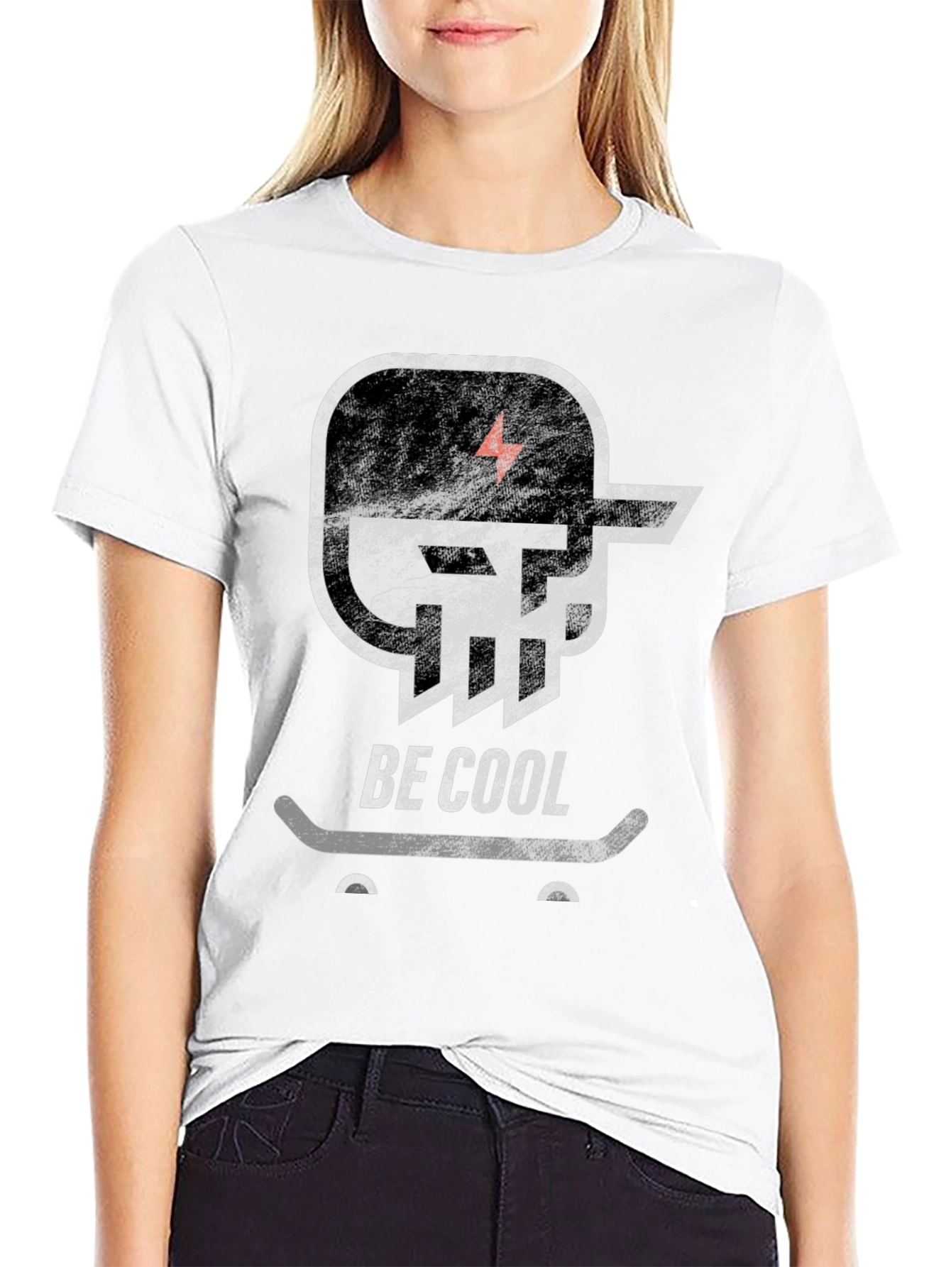 Be Cool Skateboard T-Shirt - Graphic Tee