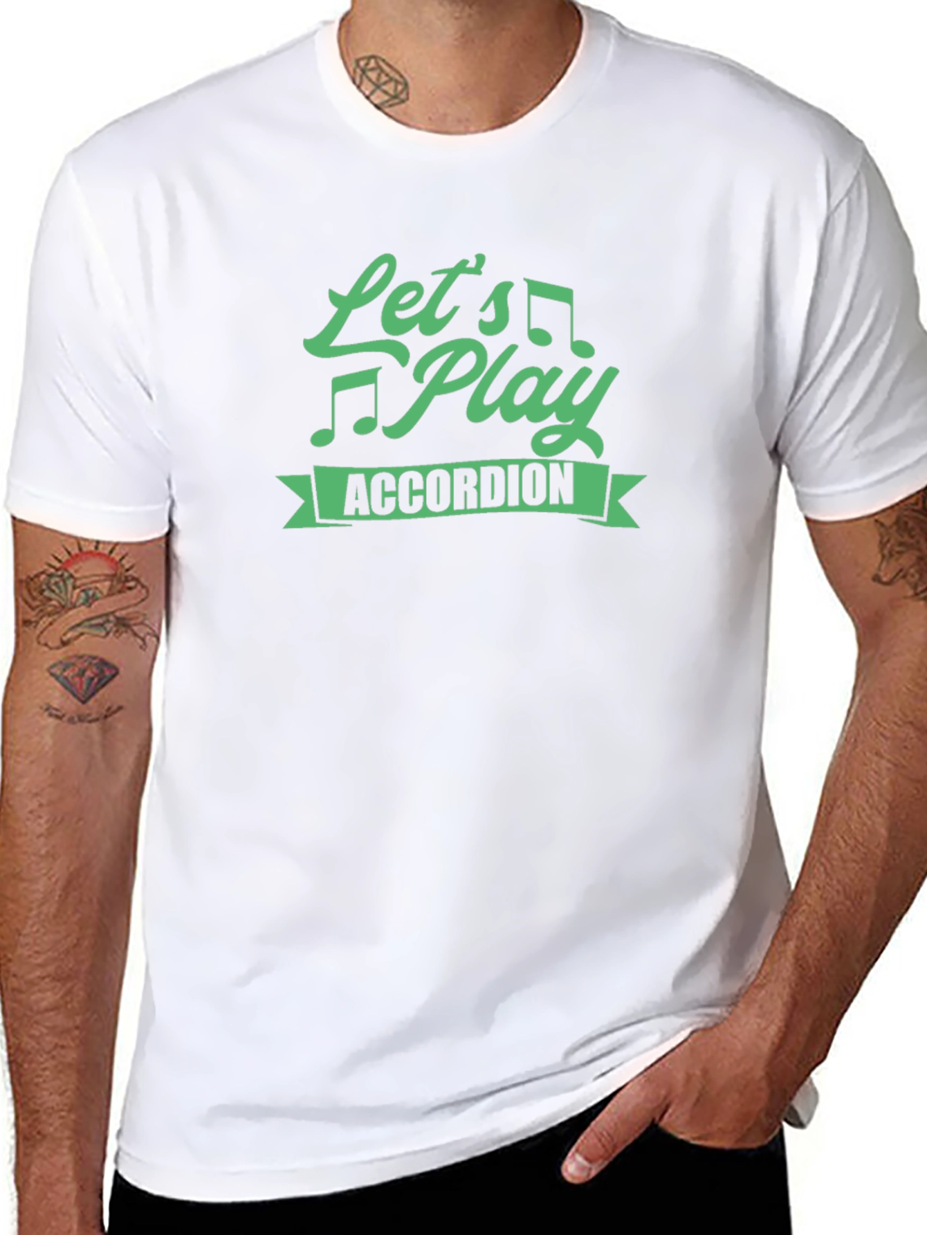 Lets Play Accordion Graphic Tee