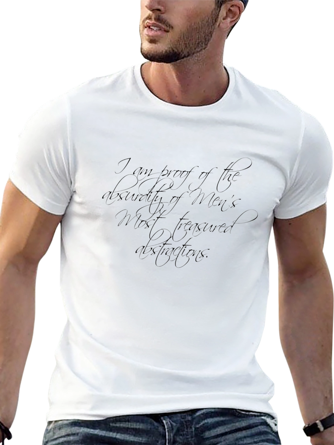 Statement Tee: Absurdity of Mens Treasures