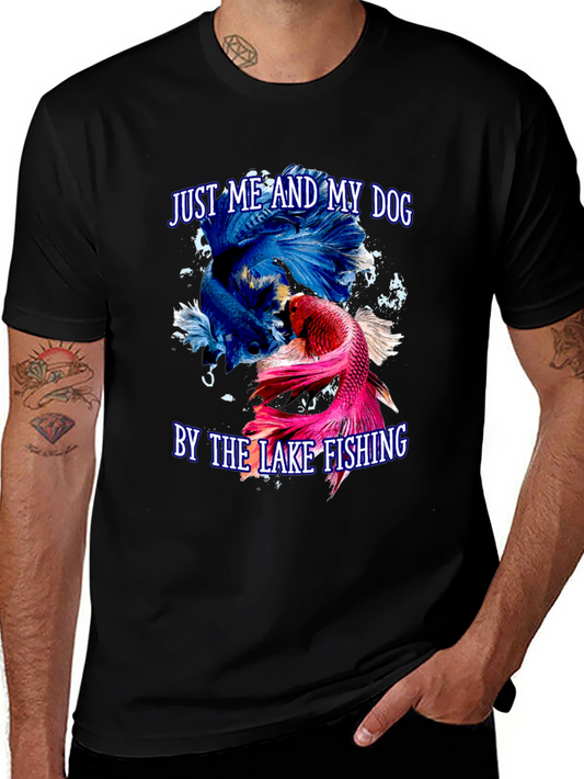 Just Me and My Dog Betta Fish T-Shirt