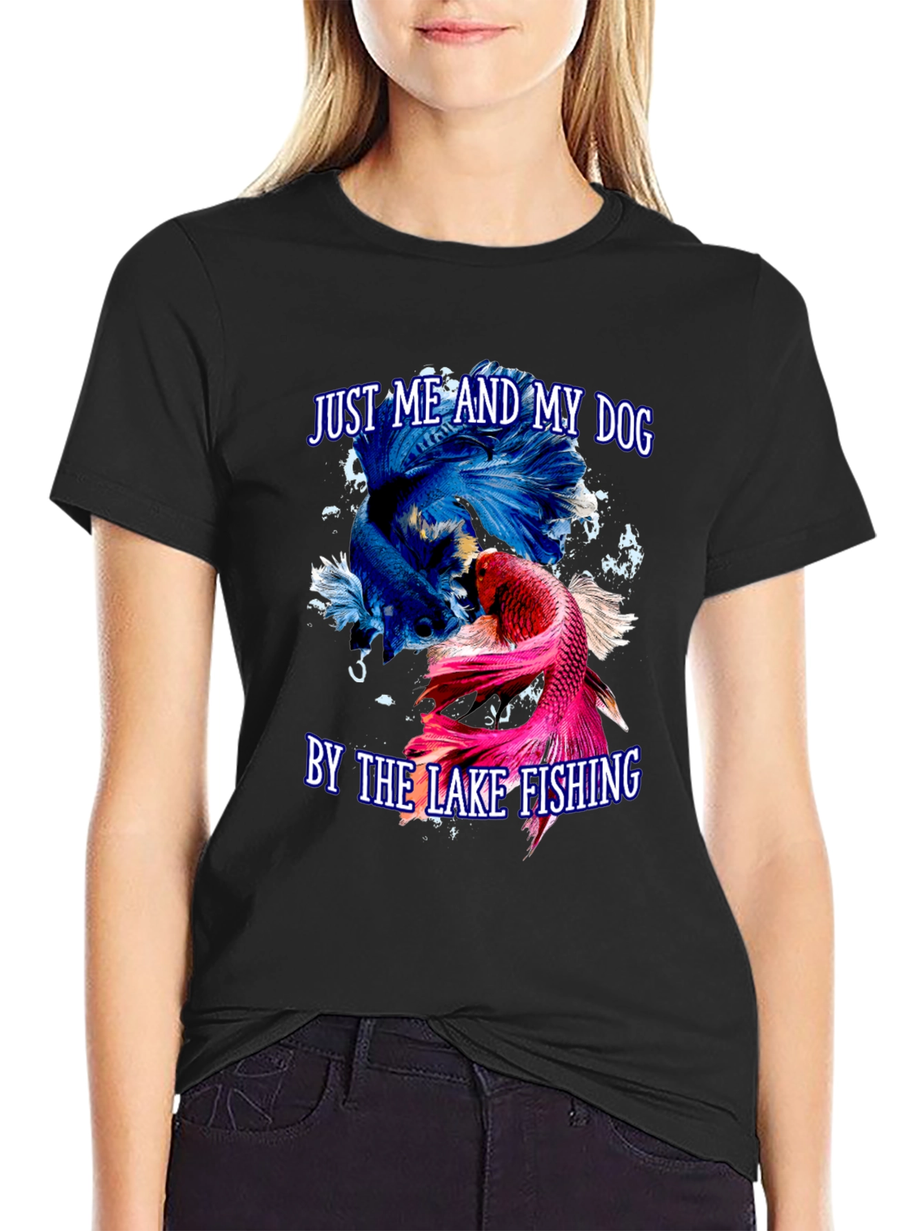 Just Me and My Dog Betta Fish T-Shirt