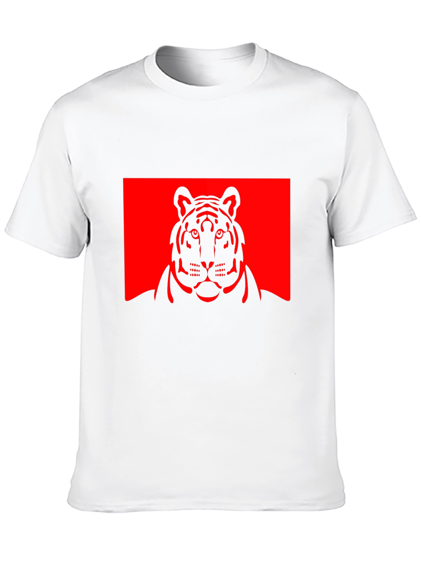 Tiger Graphic Tee - Bold Black Cotton T-Shirt