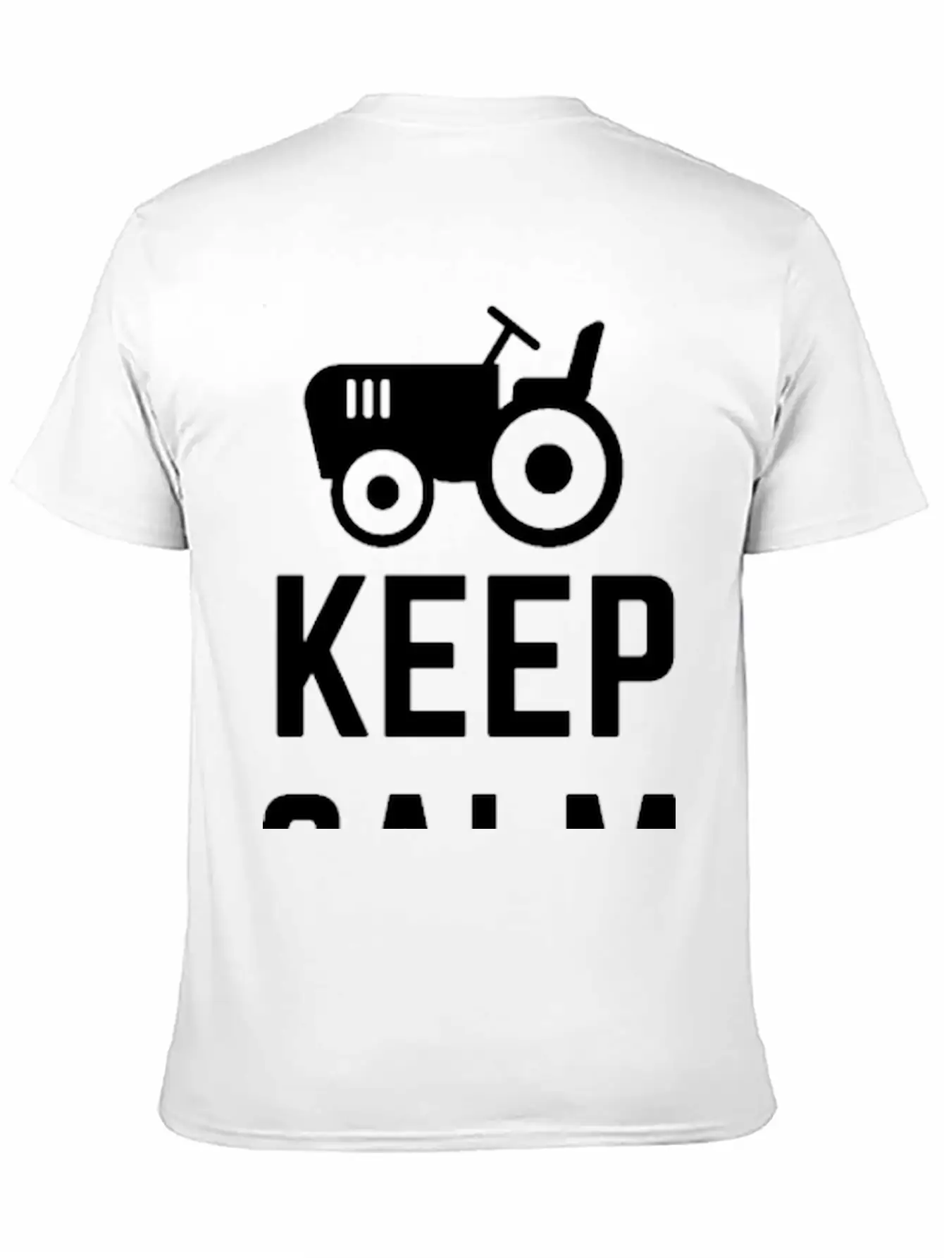 Keep Calm Calm And Farm On Unisex Casual T-Shirt – Clean Design For Daily Comfort