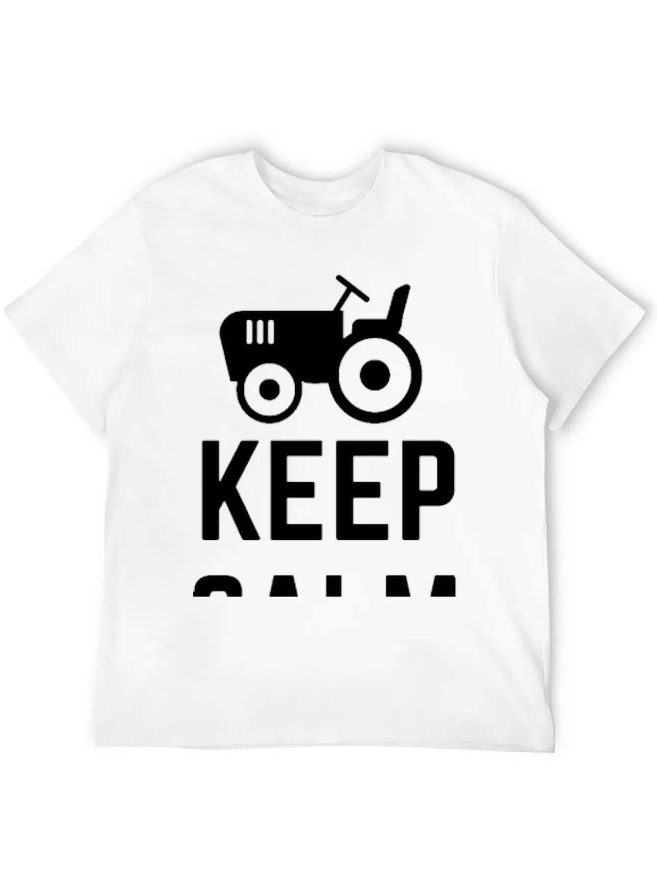 Keep Calm Calm And Farm On Unisex Casual T-Shirt – Clean Design For Daily Comfort