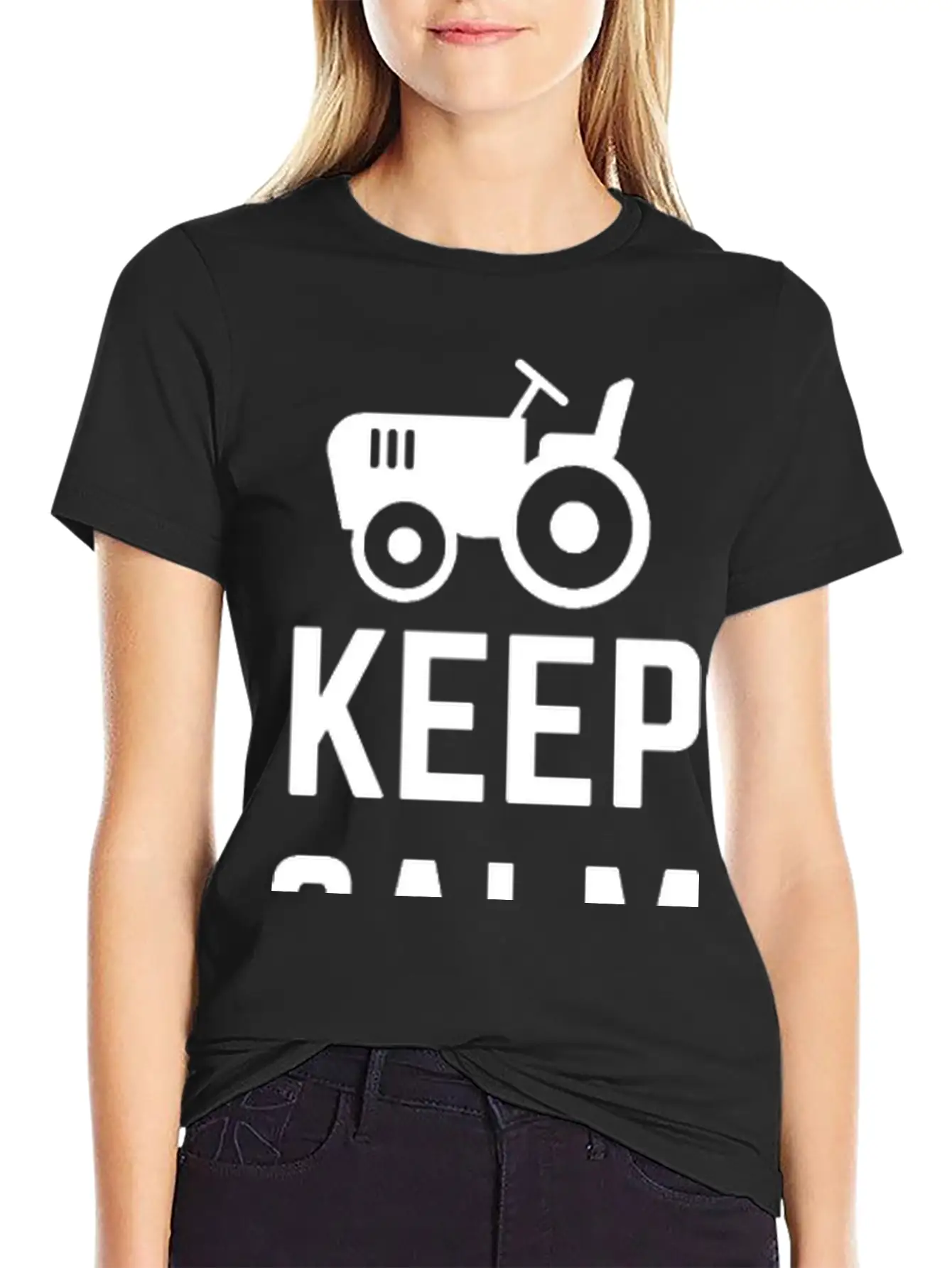 Keep Calm Calm And Farm On Unisex Casual T-Shirt – Clean Design For Daily Comfort
