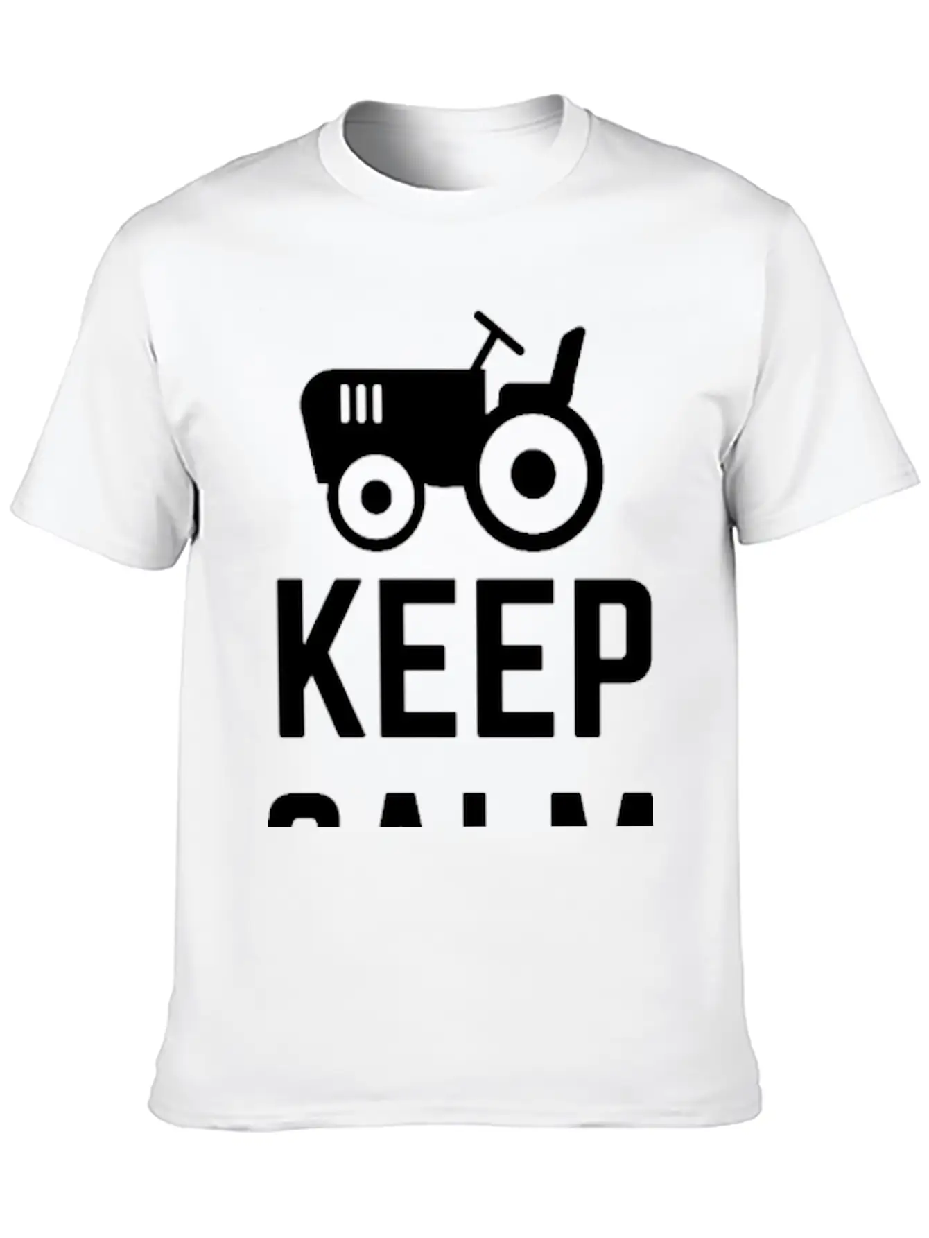 Keep Calm Calm And Farm On Unisex Casual T-Shirt – Clean Design For Daily Comfort