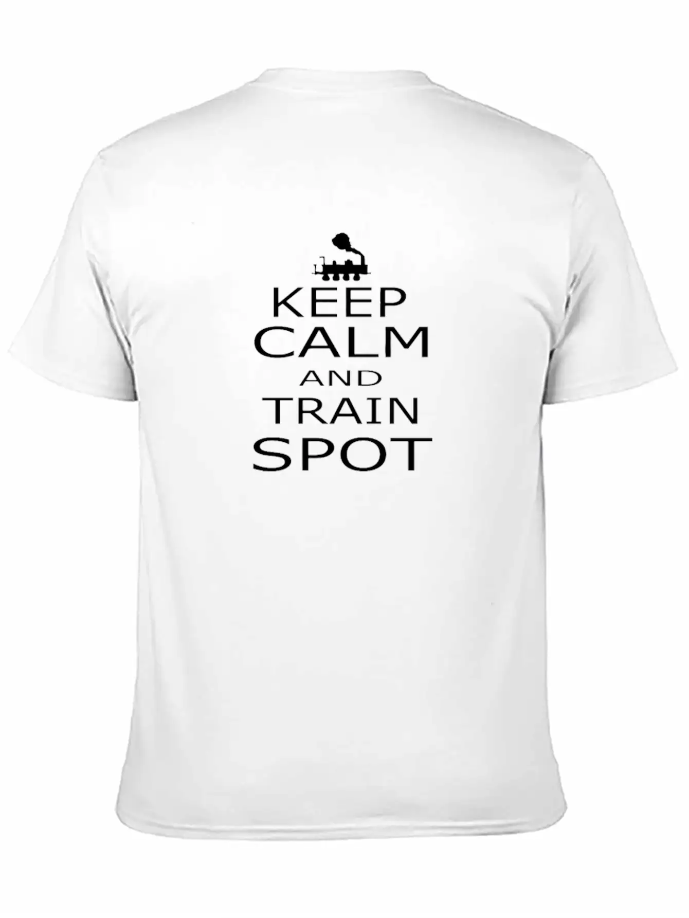 Keep Calm Train Unisex Casual T-Shirt – Clean Design For Daily Comfort