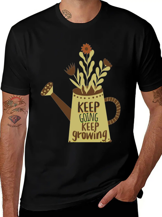 Keep Going, Keep Growing. Never Give Up. Dream Big Unisex Casual T-Shirt – Clean Design For Daily Comfort