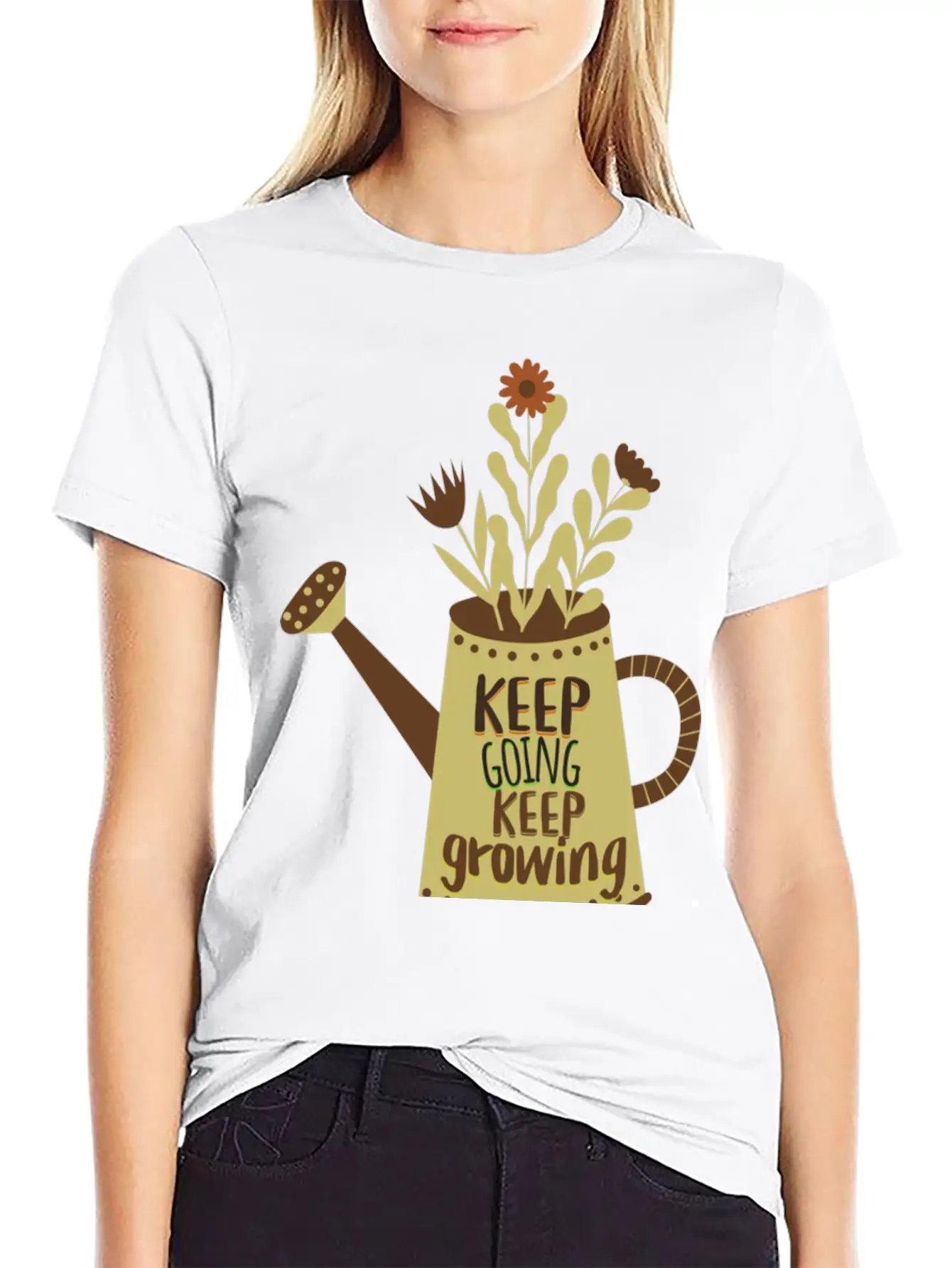 Keep Going, Keep Growing. Never Give Up. Dream Big Unisex Casual T-Shirt – Clean Design For Daily Comfort