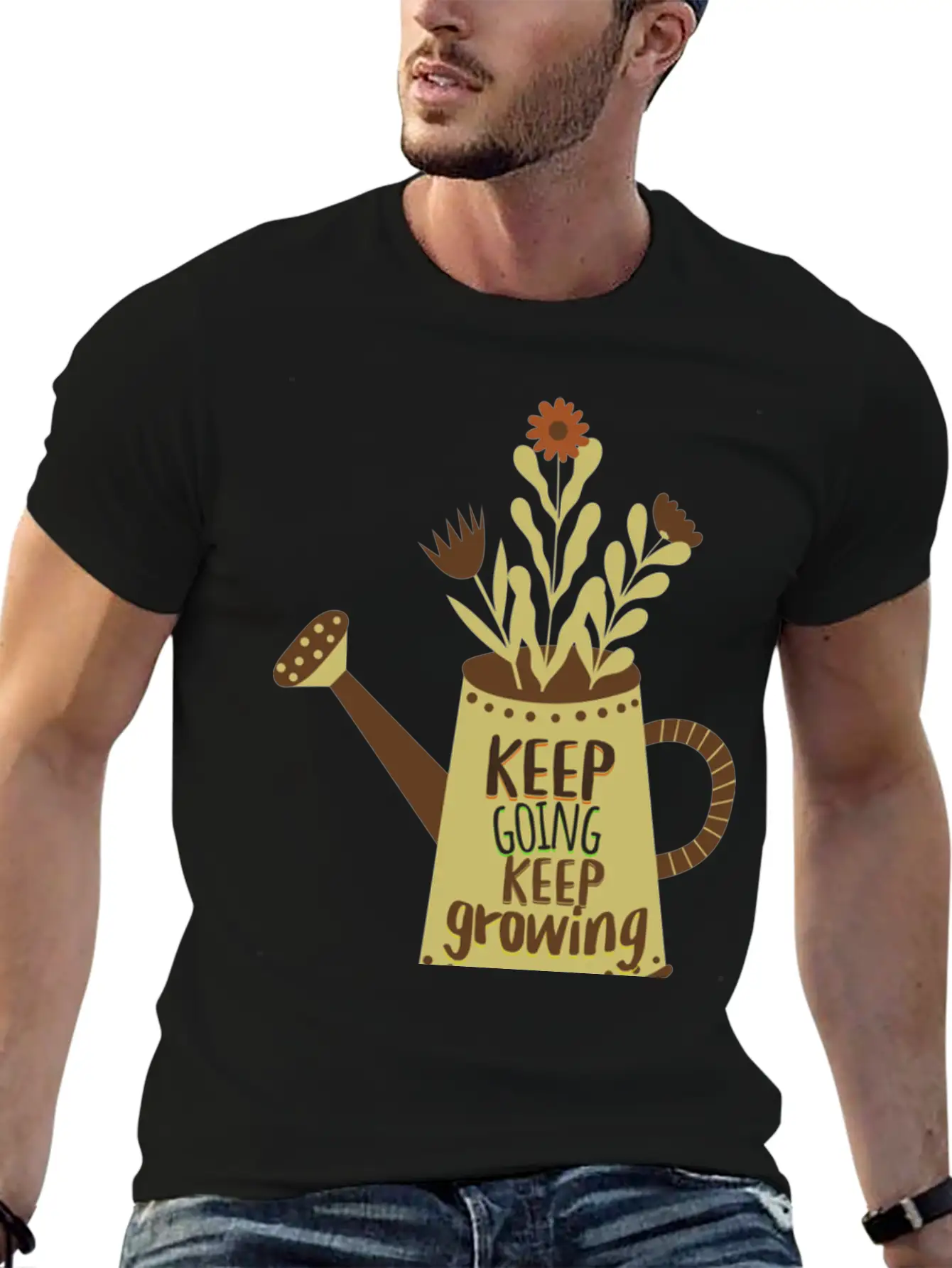 Keep Going, Keep Growing. Never Give Up. Dream Big Unisex Casual T-Shirt – Clean Design For Daily Comfort