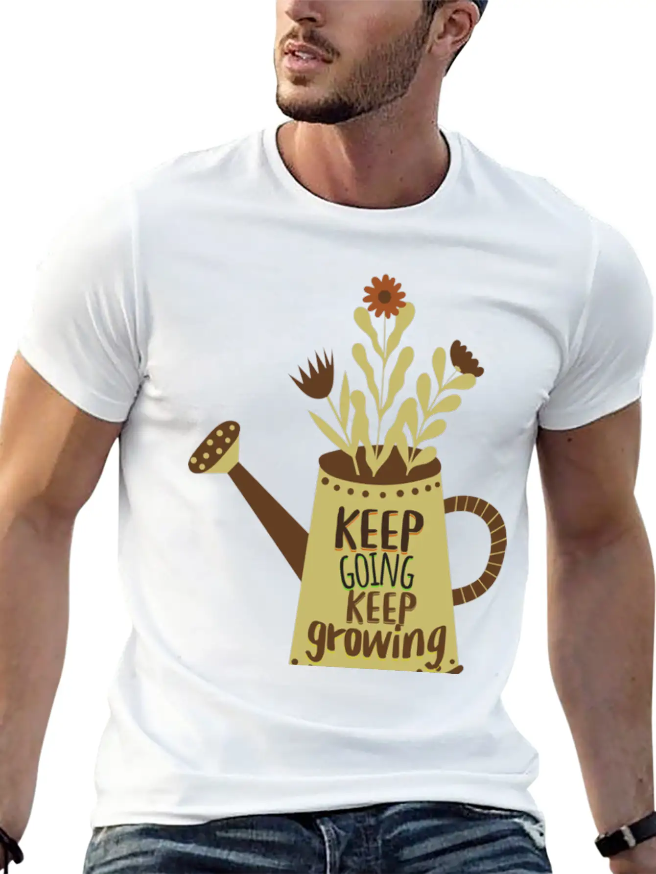 Keep Going, Keep Growing. Never Give Up. Dream Big Unisex Casual T-Shirt – Clean Design For Daily Comfort