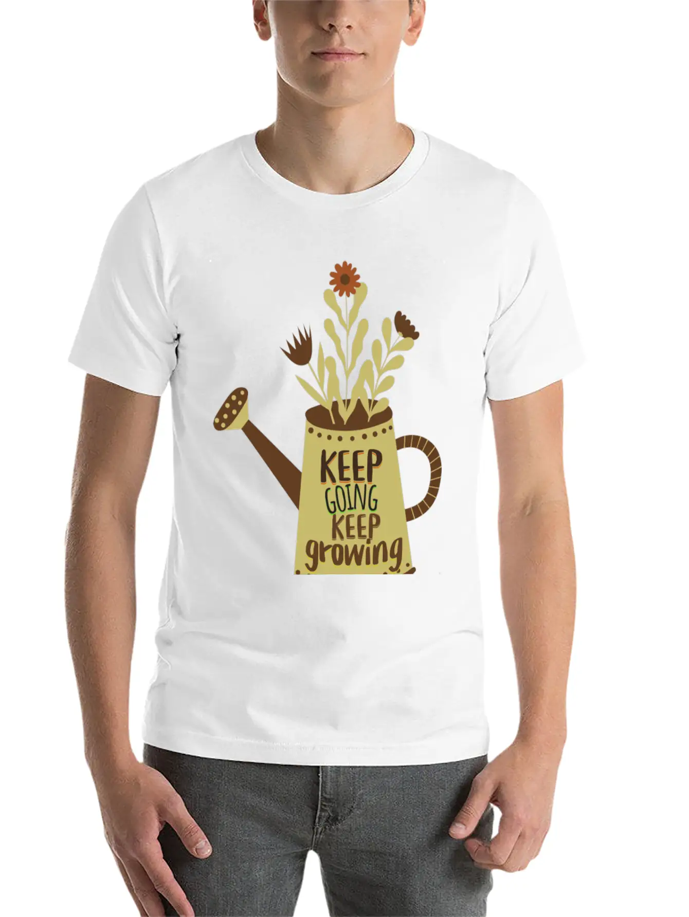 Keep Going, Keep Growing. Never Give Up. Dream Big Unisex Casual T-Shirt – Clean Design For Daily Comfort
