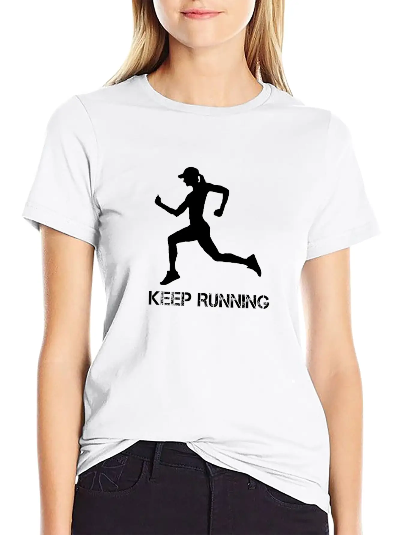 Keep Running Marathon Run Runner Jogging Unisex Casual T-Shirt – Clean Design For Daily Comfort