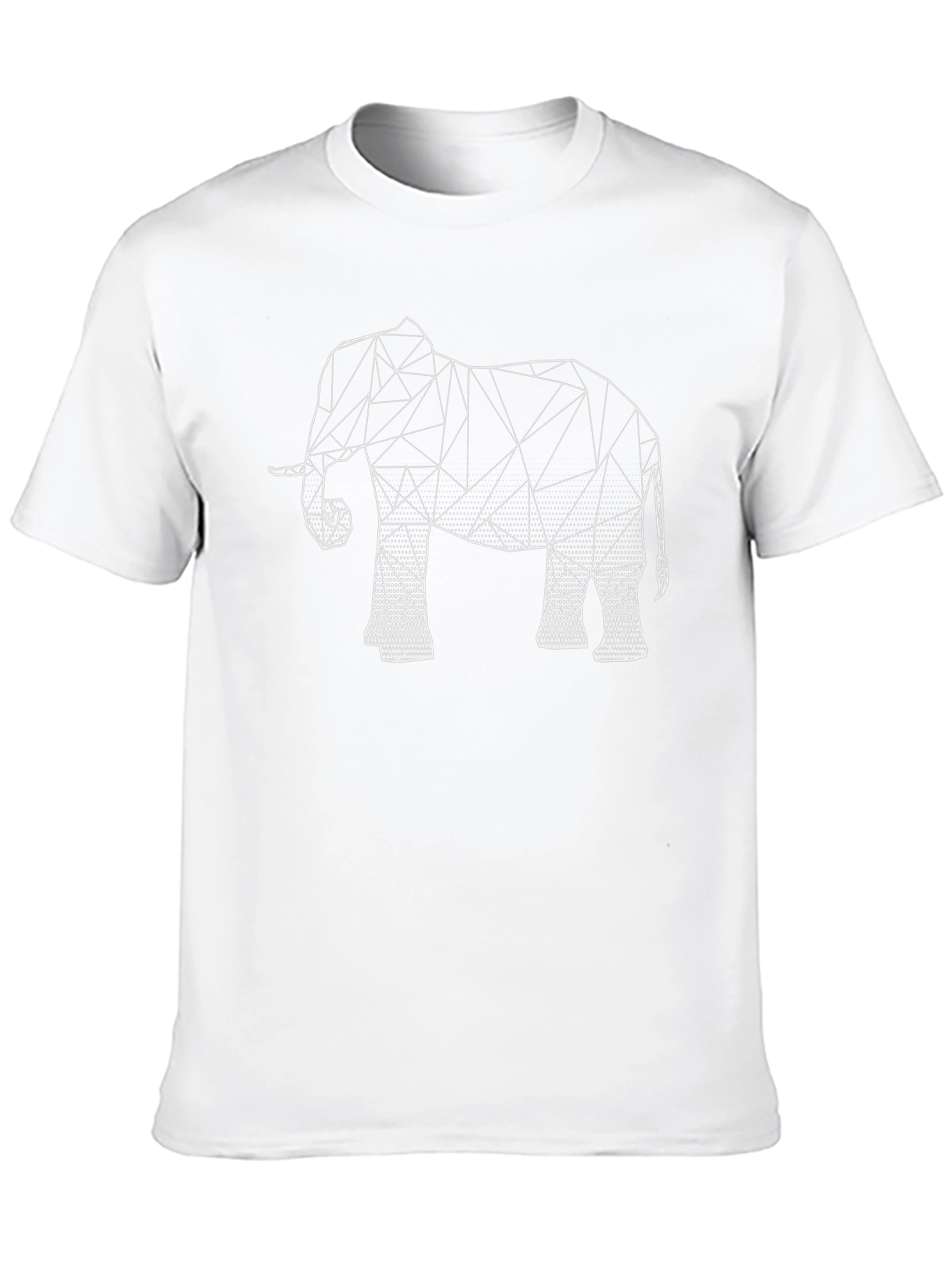 Geometric Elephant T-Shirt - Modern Art Tee