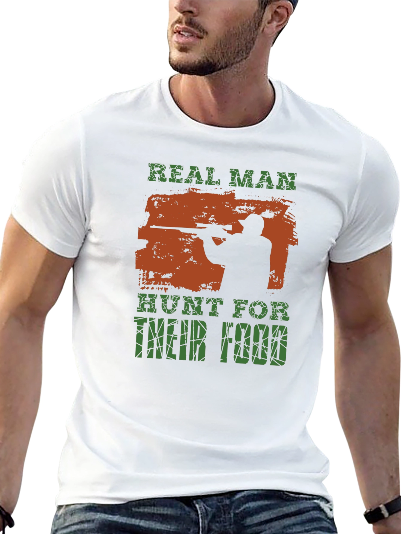 Real Man Hunt For Their Food T-Shirt