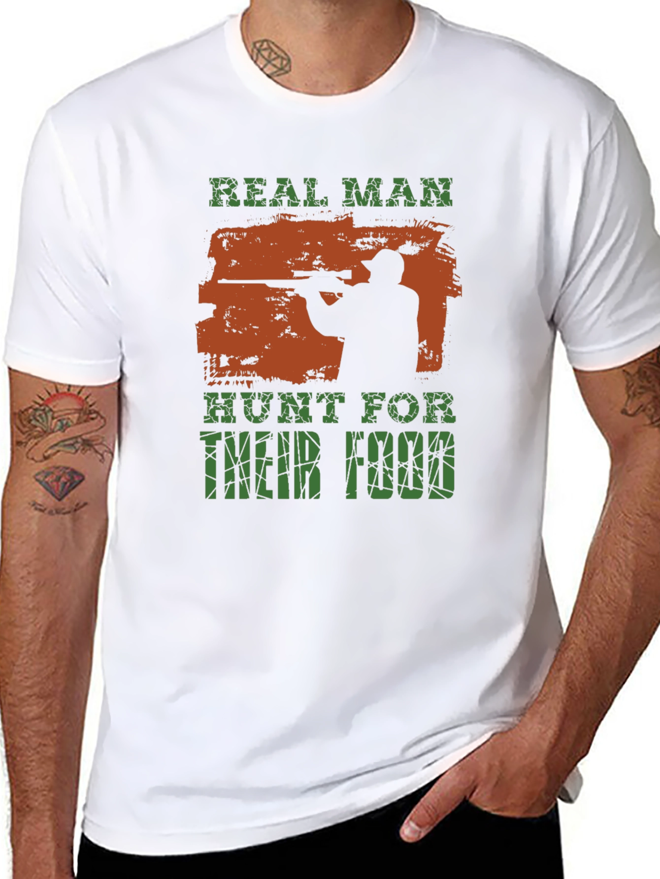 Real Man Hunt For Their Food T-Shirt