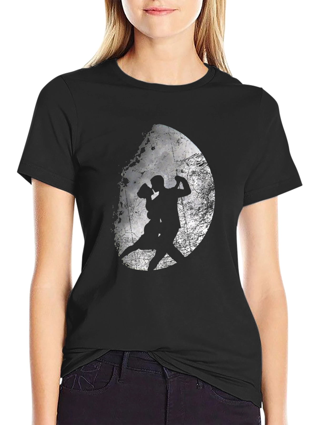 Tango Silhouette Graphic T-Shirt - Stylish Black Tee