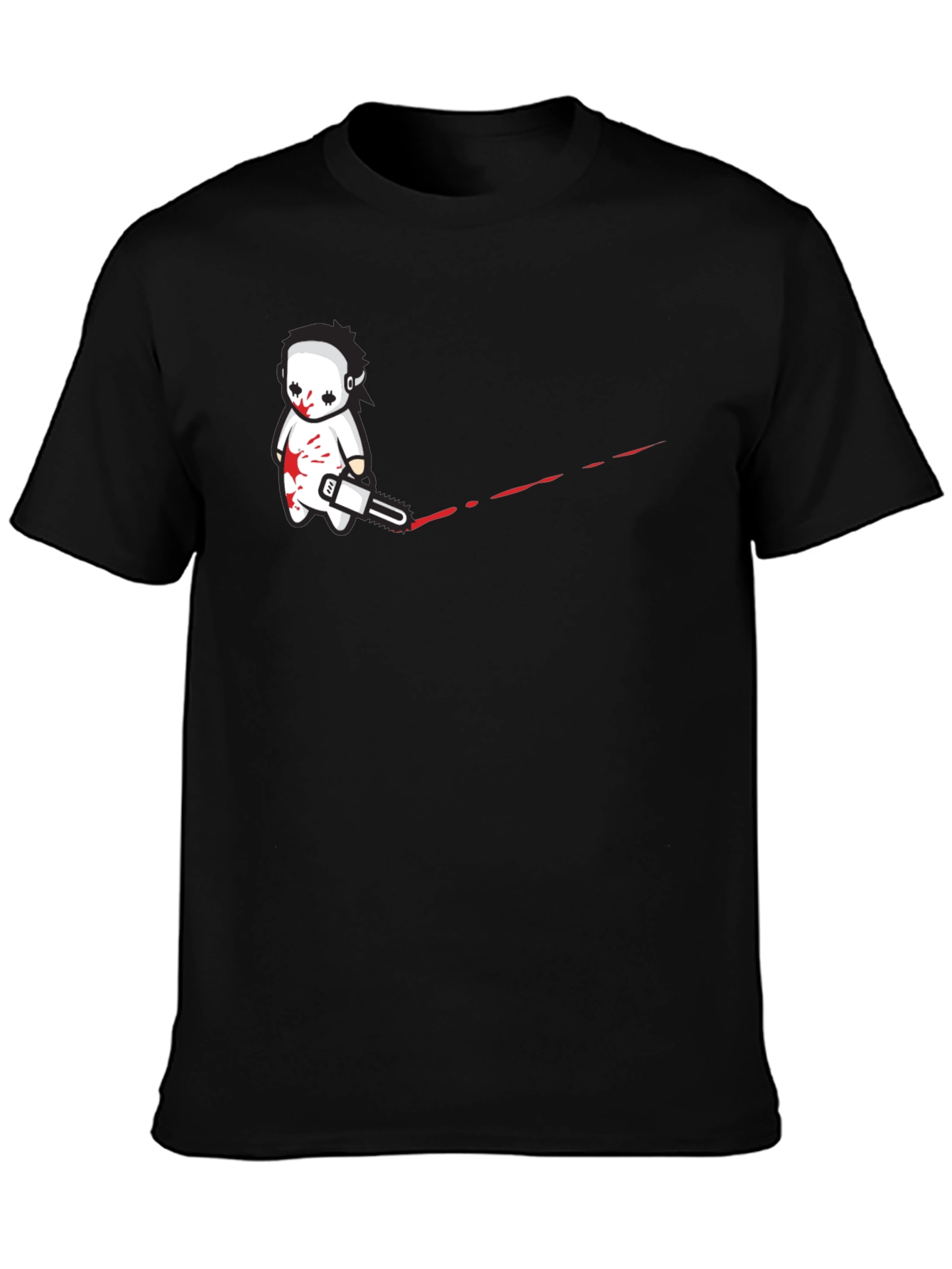 Cartoon Horror T-Shirt - Chainsaw Killer Tee