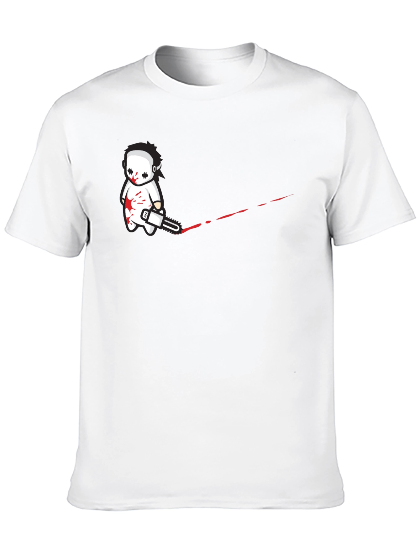 Cartoon Horror T-Shirt - Chainsaw Killer Tee