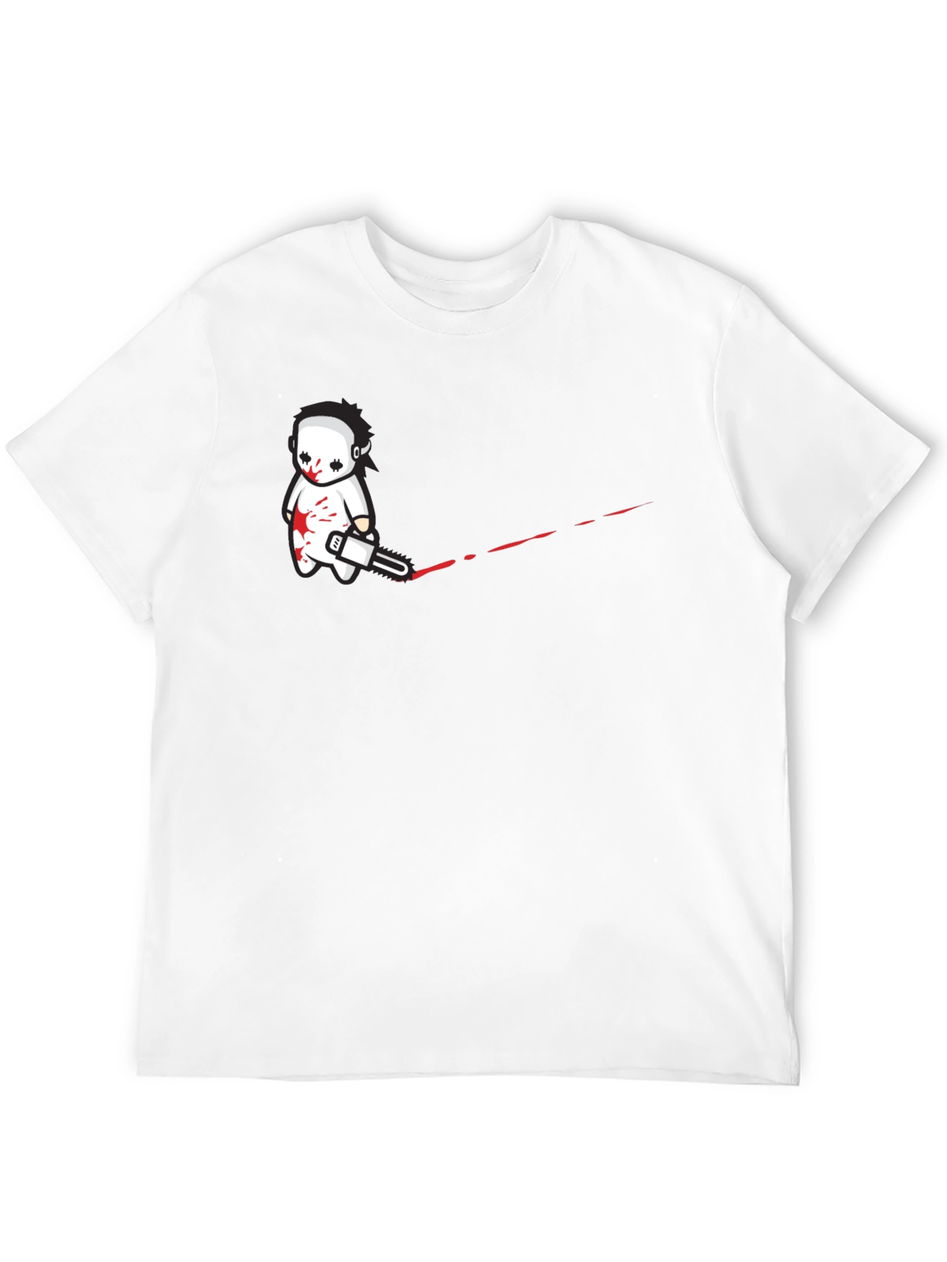 Cartoon Horror T-Shirt - Chainsaw Killer Tee