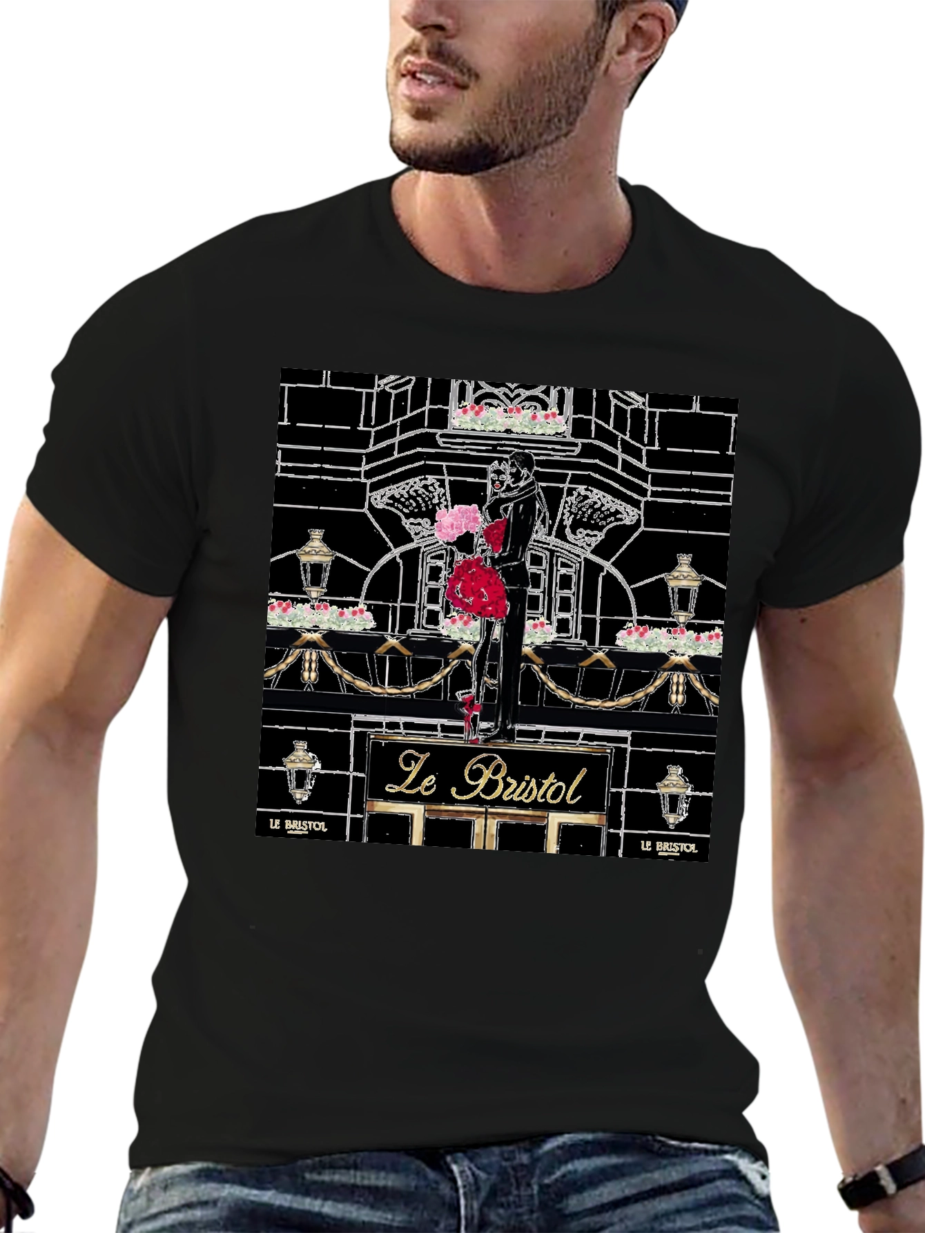 Le Bristol T-Shirt - Paris Romance Graphic Tee